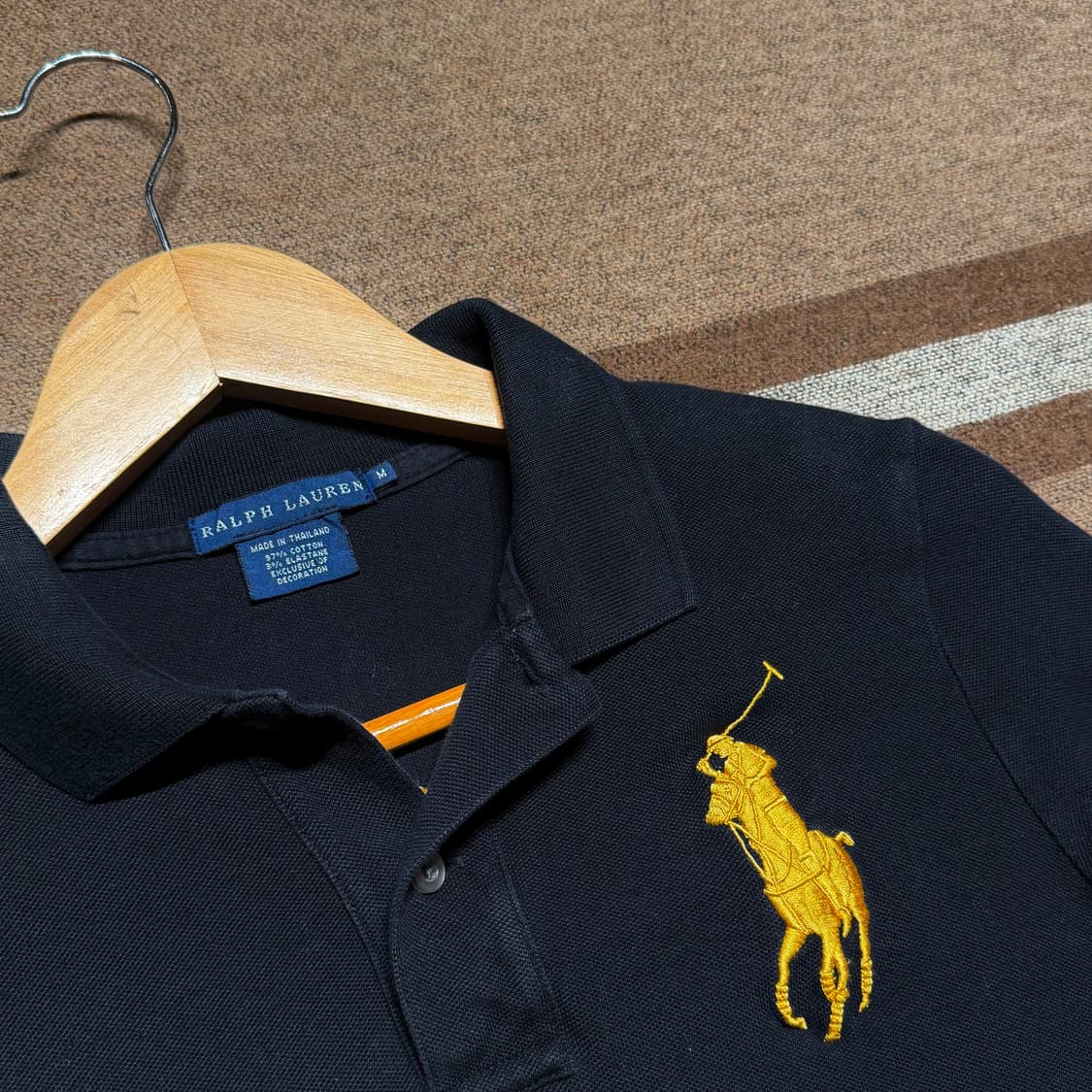 폴로랄프로렌 여성 빅포니 긴팔 카라티 M 검노 상품이미지2