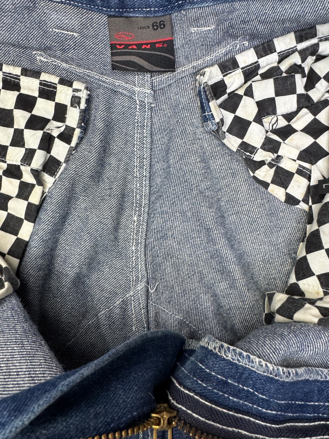 빈티지 90s 반스 스케이트 VANS 카고 헤비 데님  L 상품이미지3