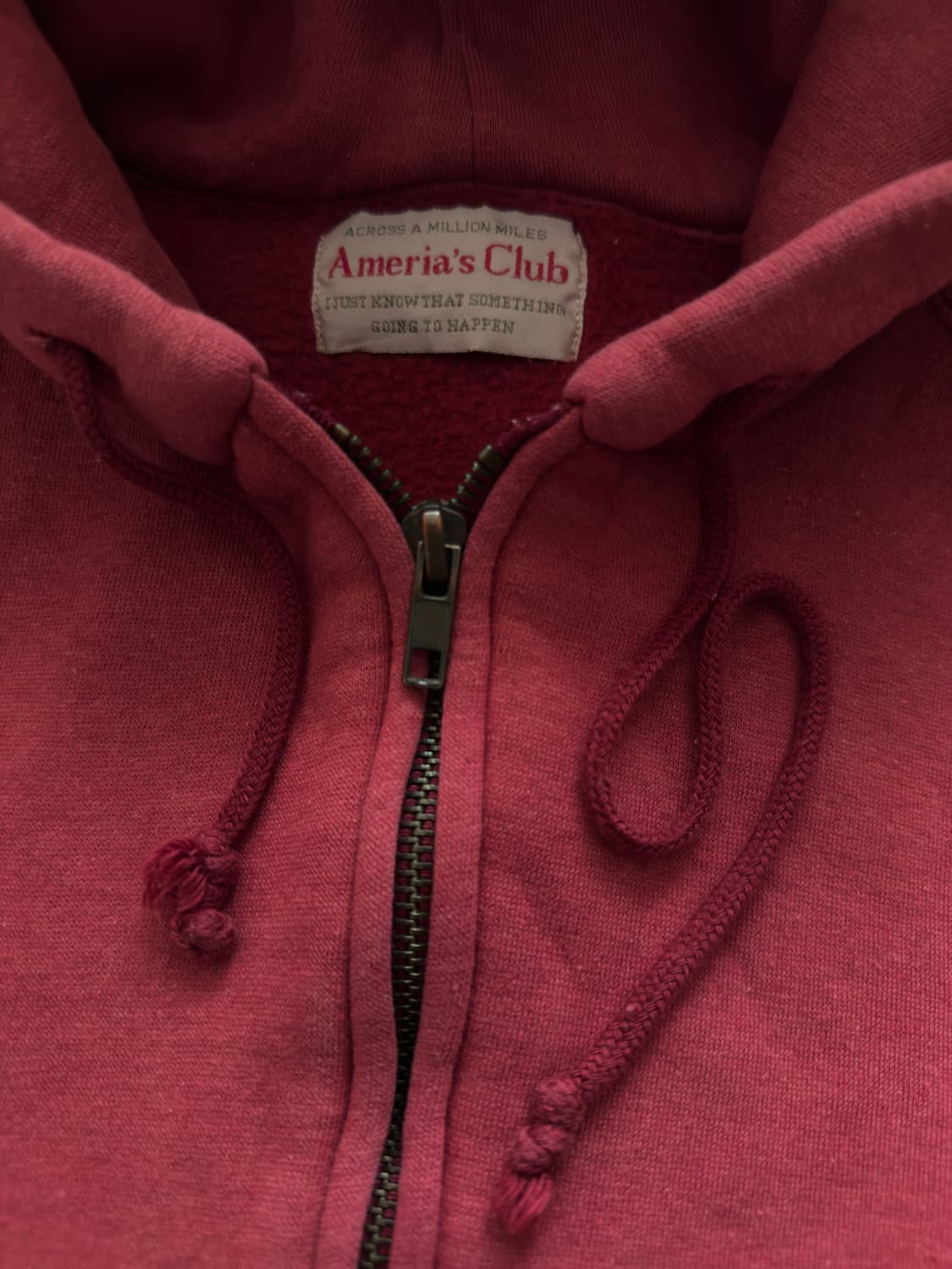 vintage Red plane Washed Hood Zip-up 상품이미지7