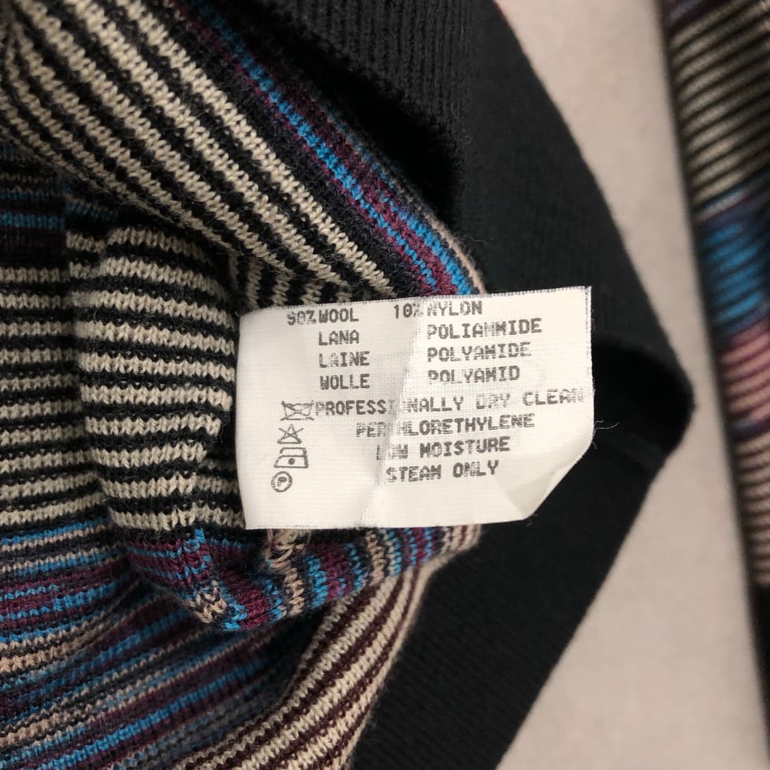 미쏘니 missoni 이태리 반집업 긴팔 카라 니트 스웨터 50 상품이미지5