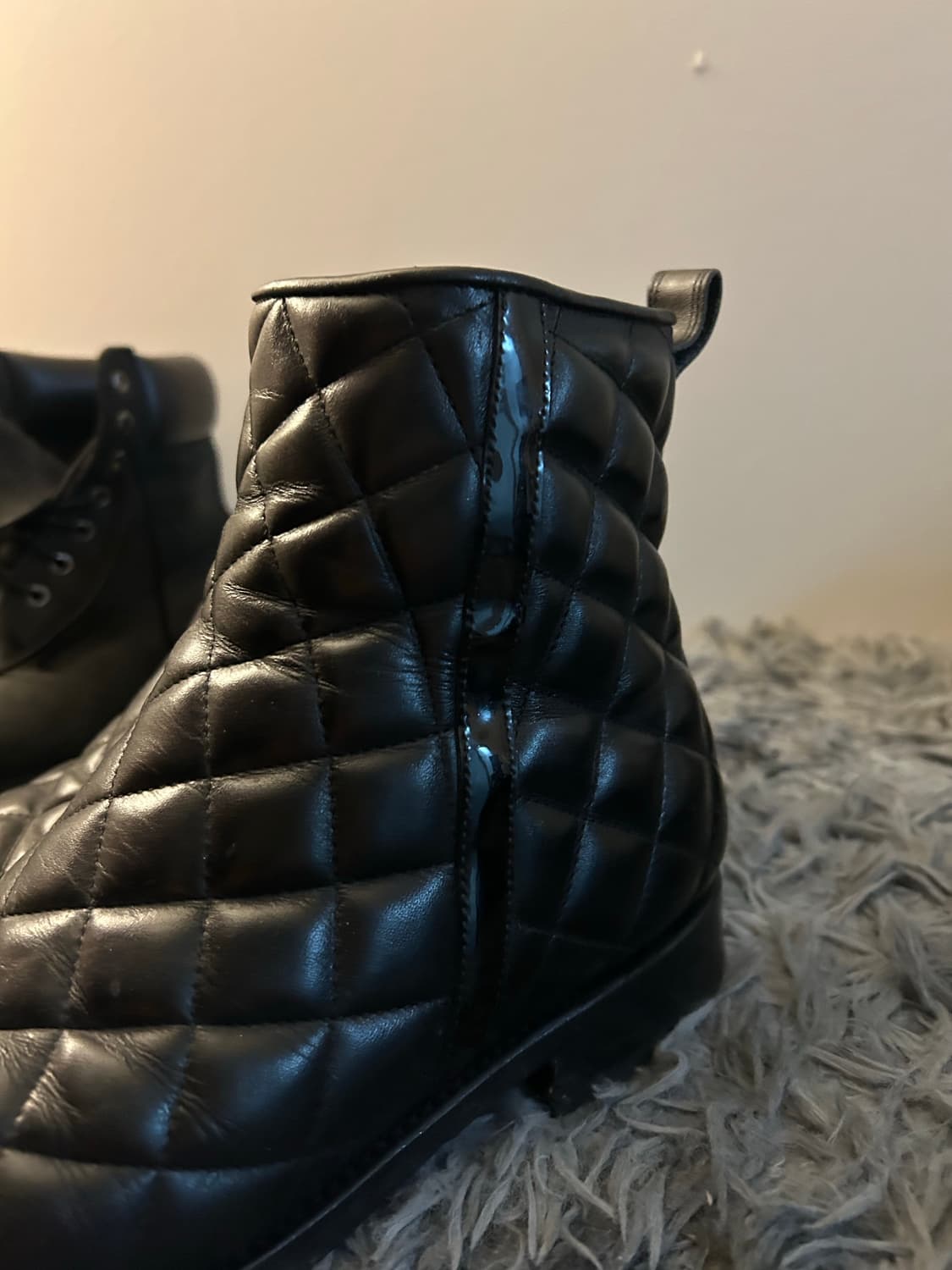 Balmain 2014ss 퀄팅 메탈 실버 부츠 상품이미지2