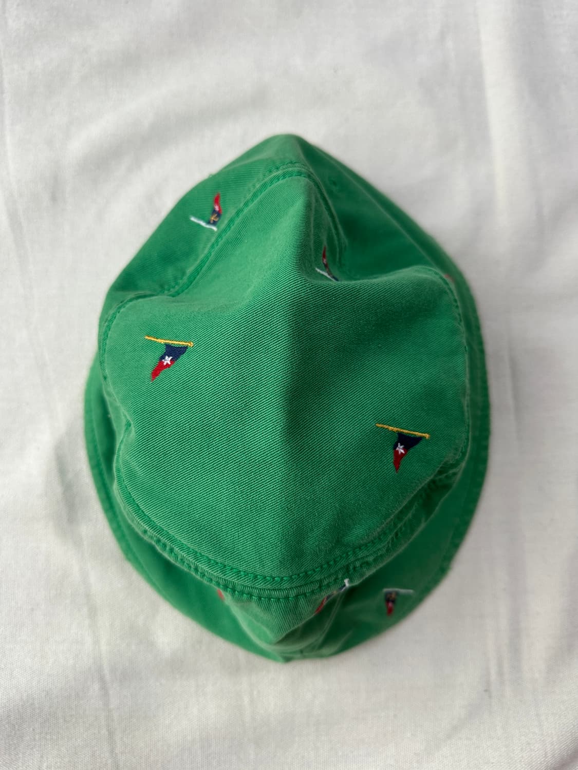 폴로 랄프로렌 요트 플래그 자수 버킷햇 그린 L/XL 상품이미지6