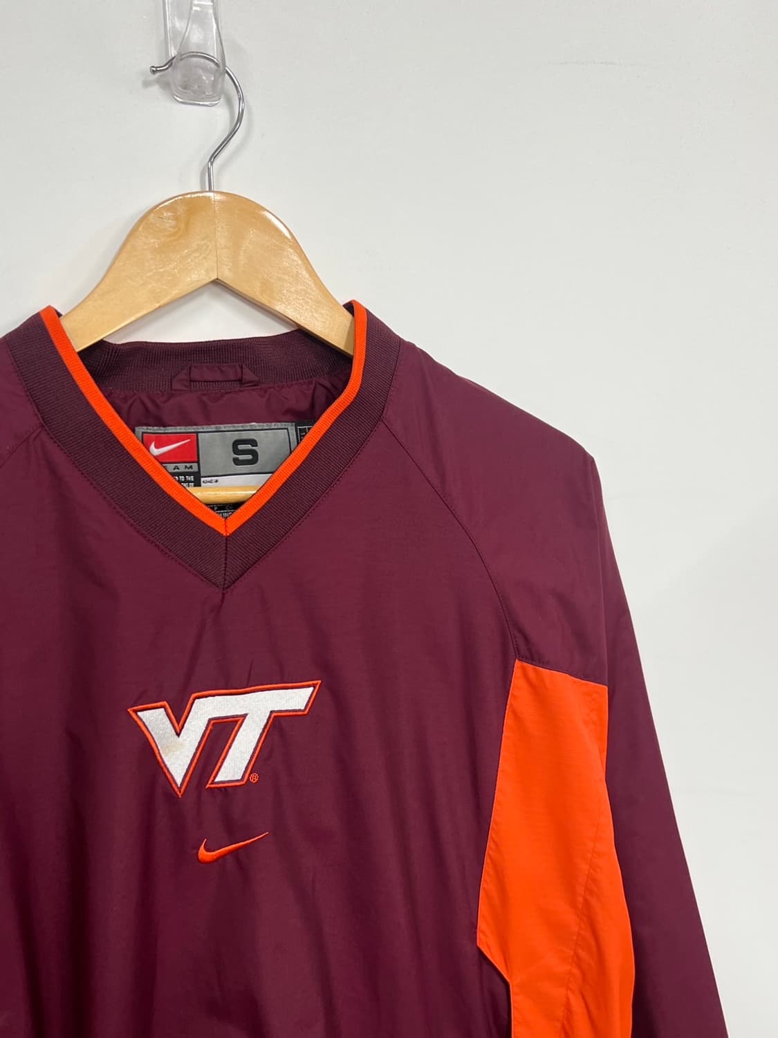 90s 나이키 버지니아 테크 호키스 올드스쿨 웜업 상품이미지2