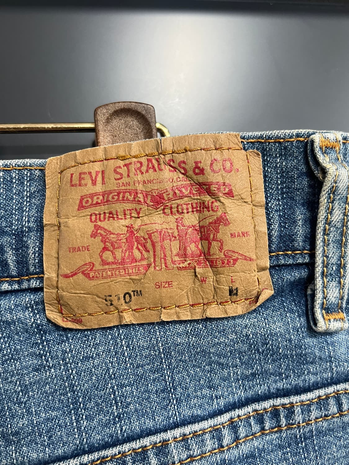 90s Levis 리바이스 510 클래식 슬림 스트레치 데님 팬츠 상품이미지4
