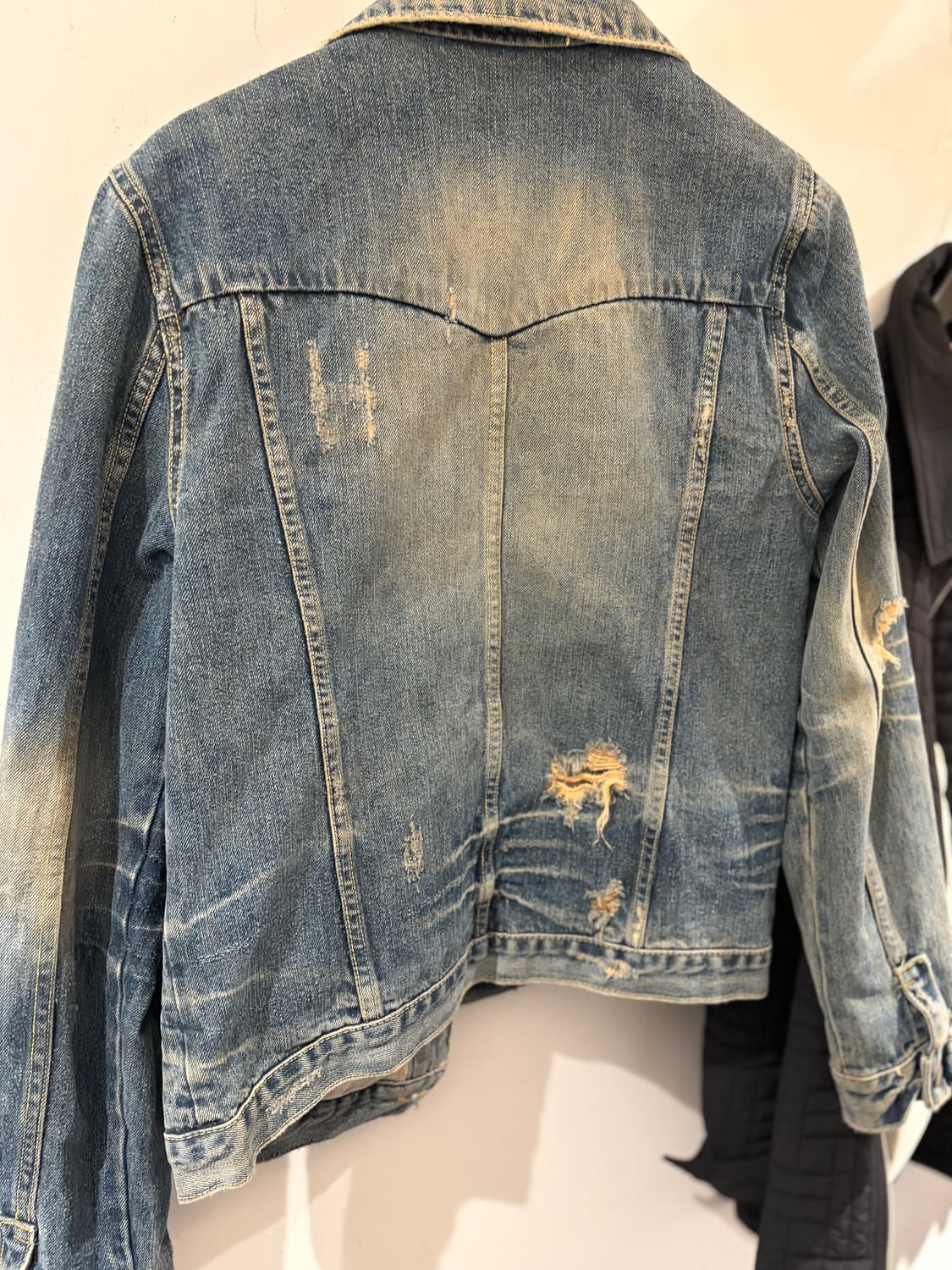 Vintage 워싱 데미지 청자켓 상품이미지3