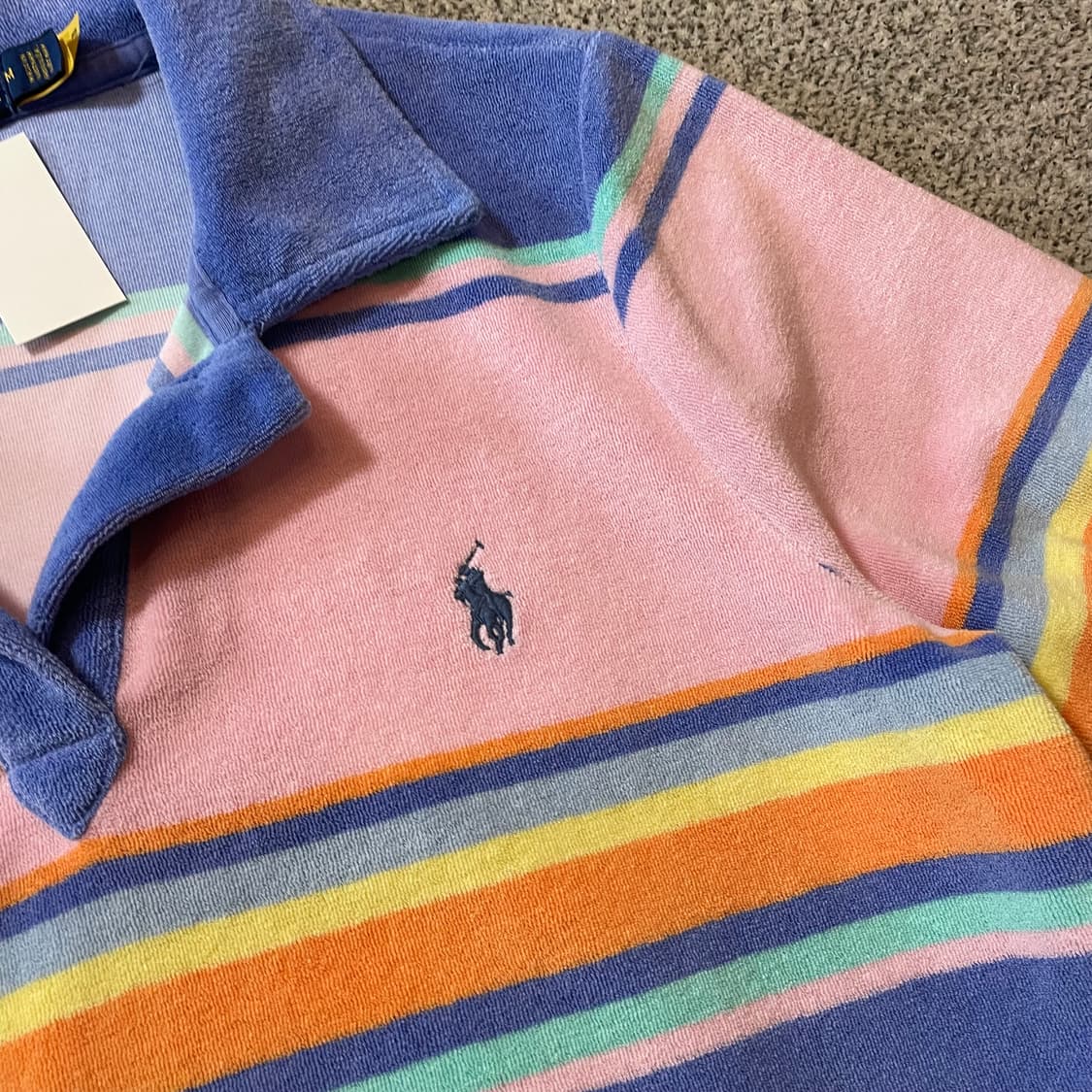 폴로 스트라이프 테리 카라티 상품이미지2