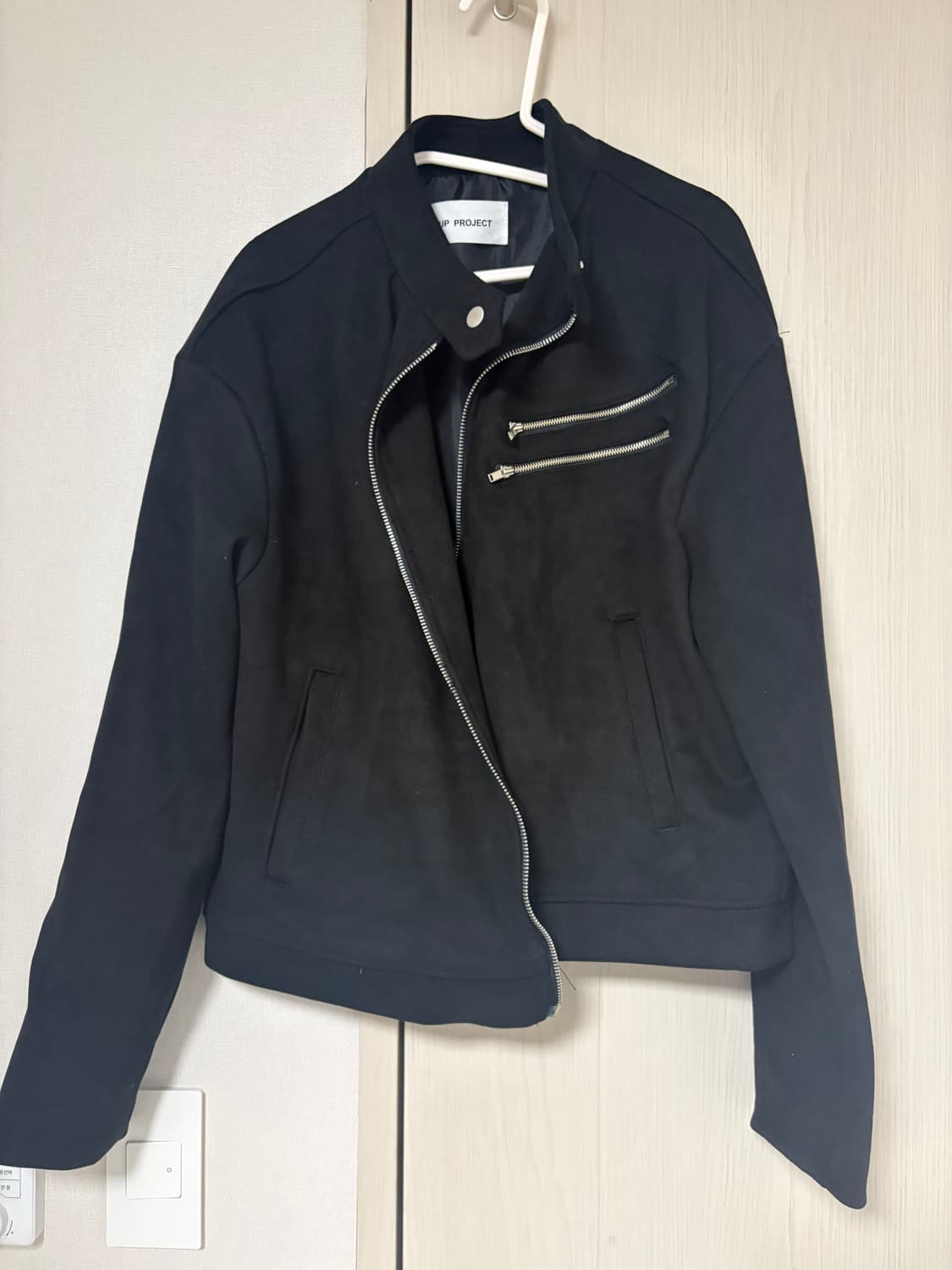 블랙 레더 자켓 상품이미지3