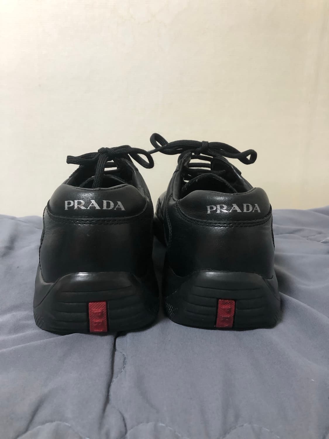 프라다 스포츠 아메리카컵 트리플 블랙 레더 7 상품이미지4