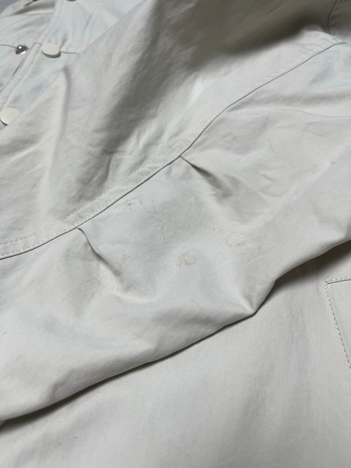 썸플레이스 배색 자켓 아이보리 상품이미지6