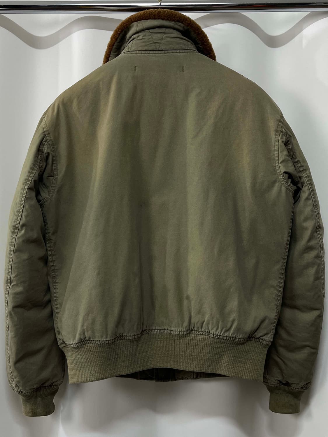 폴로 랄프로렌 b-10 올리브 시어링 플라이트 봄버 다운 자켓 상품이미지2