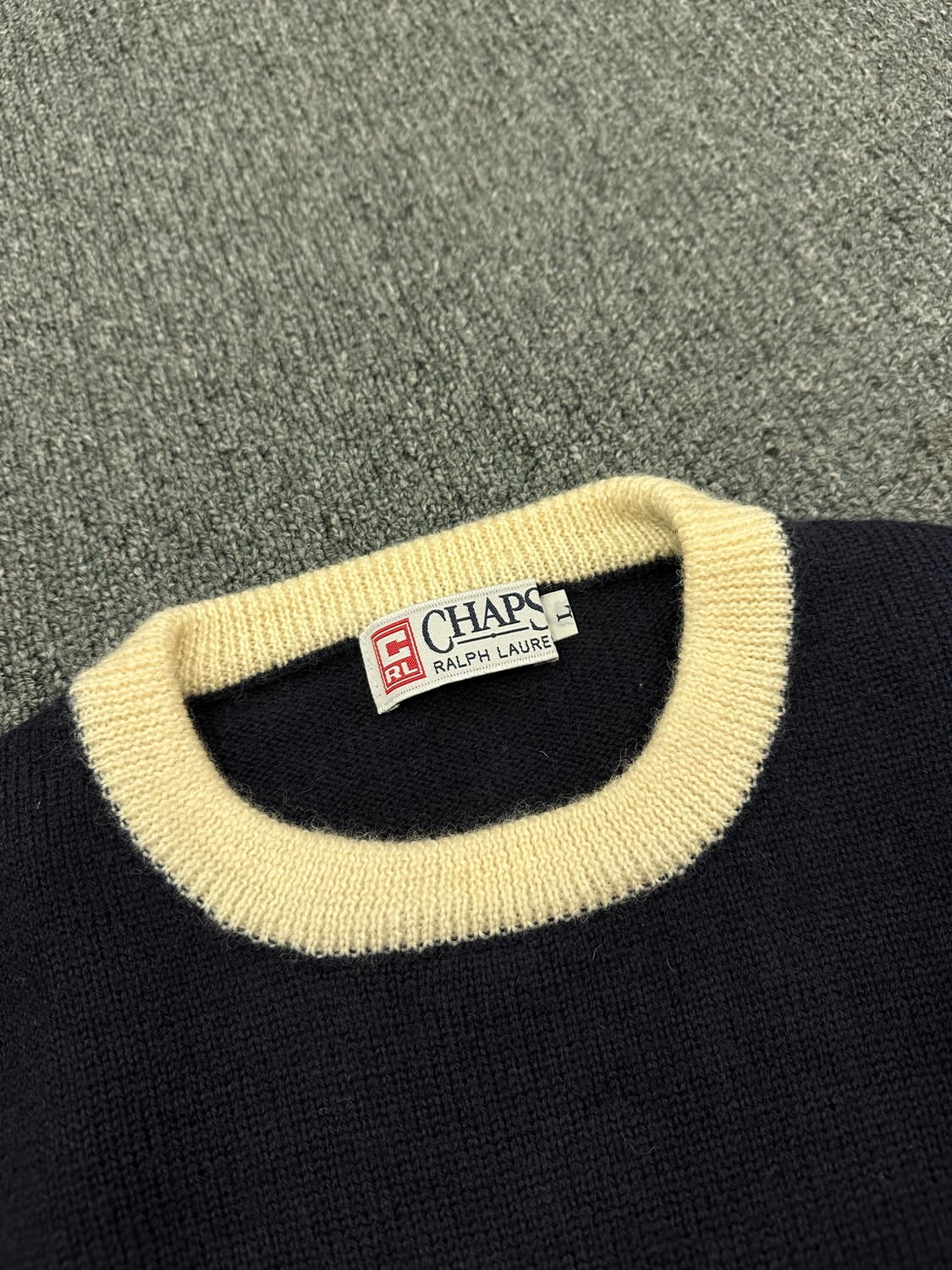 L) 챕스 랄프로렌 빈티지 울 니트 그레이 상품이미지4