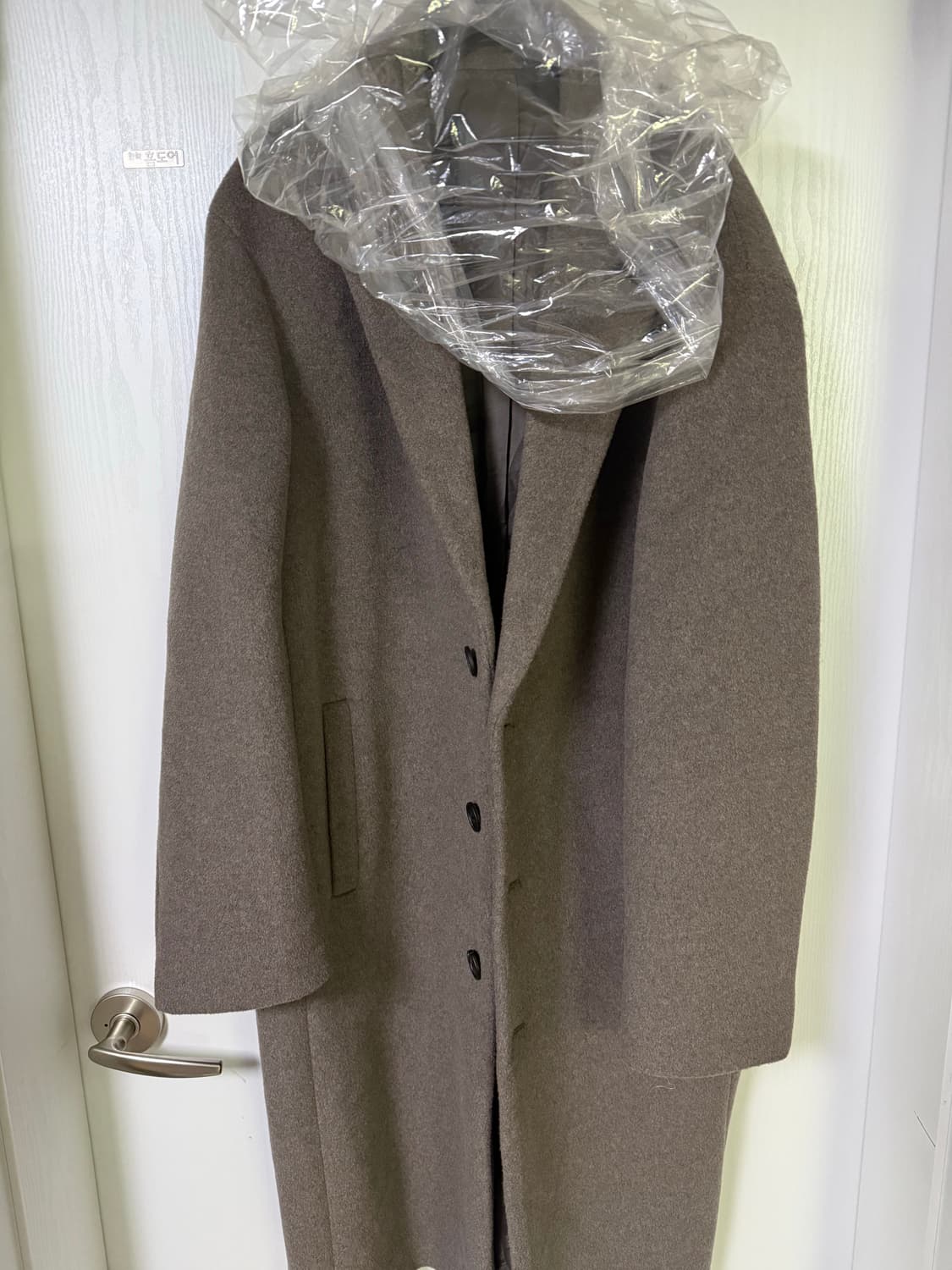 무신사스탠다드 캐시미어 블렌드 오버핏 싱글코트 2XL 토프 상품이미지4