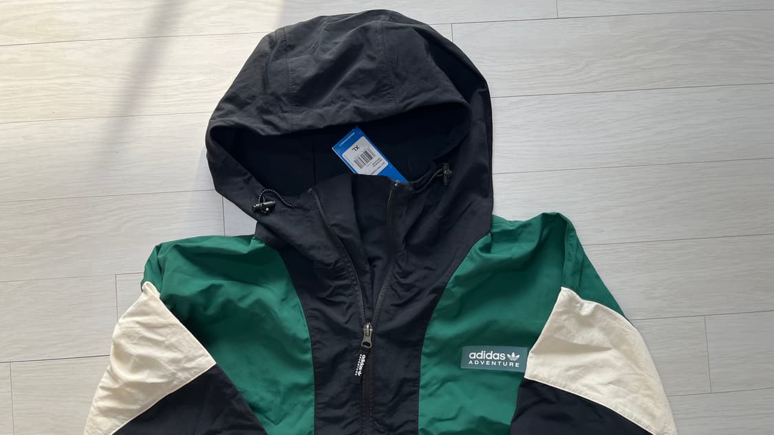 [새상품]아디다스 아노락  바람막이 녹색 xl 남녀공용 상품이미지5