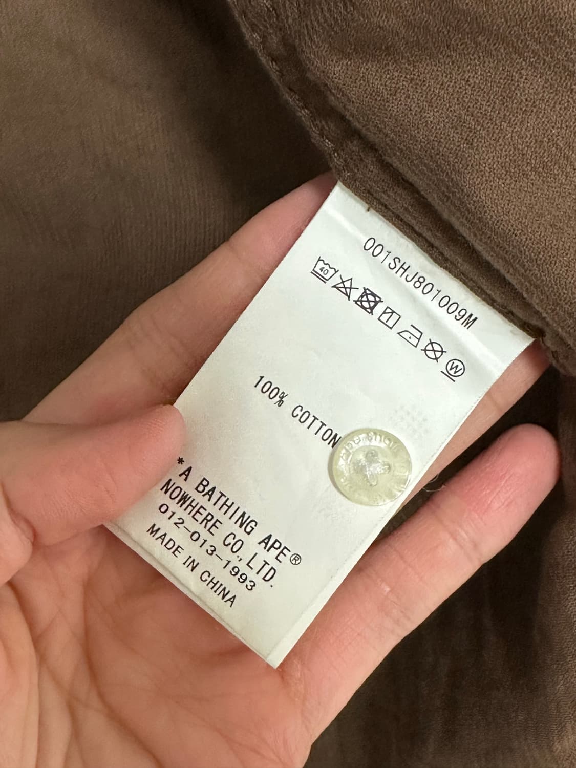 베이프 코듀로이 셔츠 상품이미지3