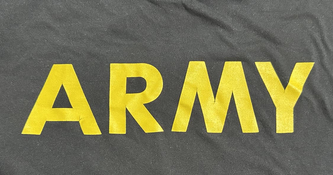 미육군 APFU 체육복 트레이닝복 반팔 티셔츠 (M) (3) 상품이미지5