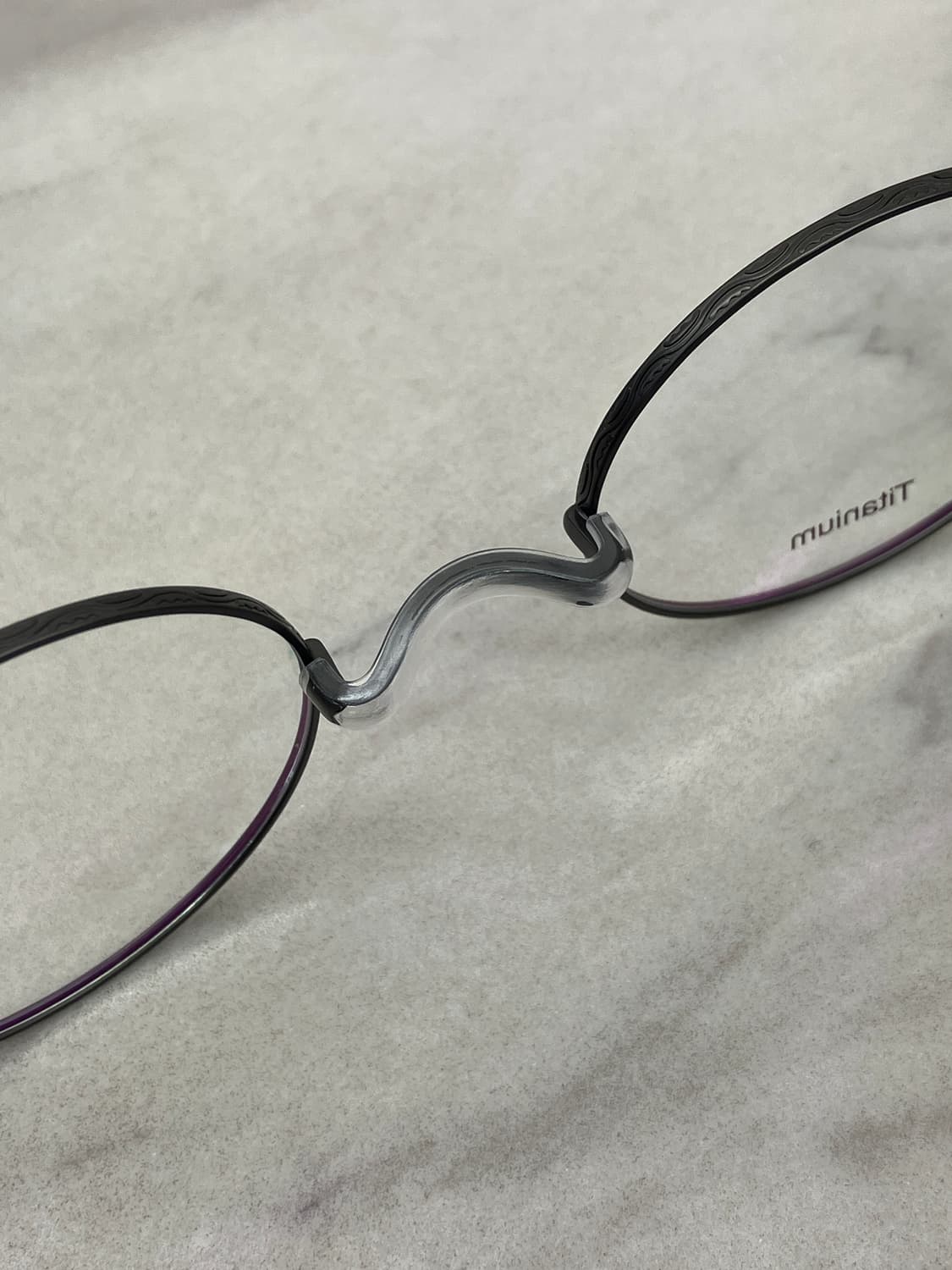 경성 京城 1907 티타늄 무광 그레이 새들노즈 메탈테 클래식 안경 상품이미지4