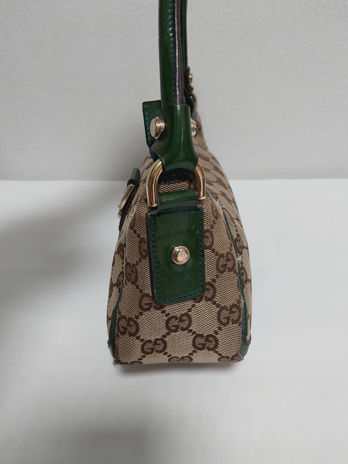 구찌 자가드 D링 숄더백 그린 (정품) 상품이미지6