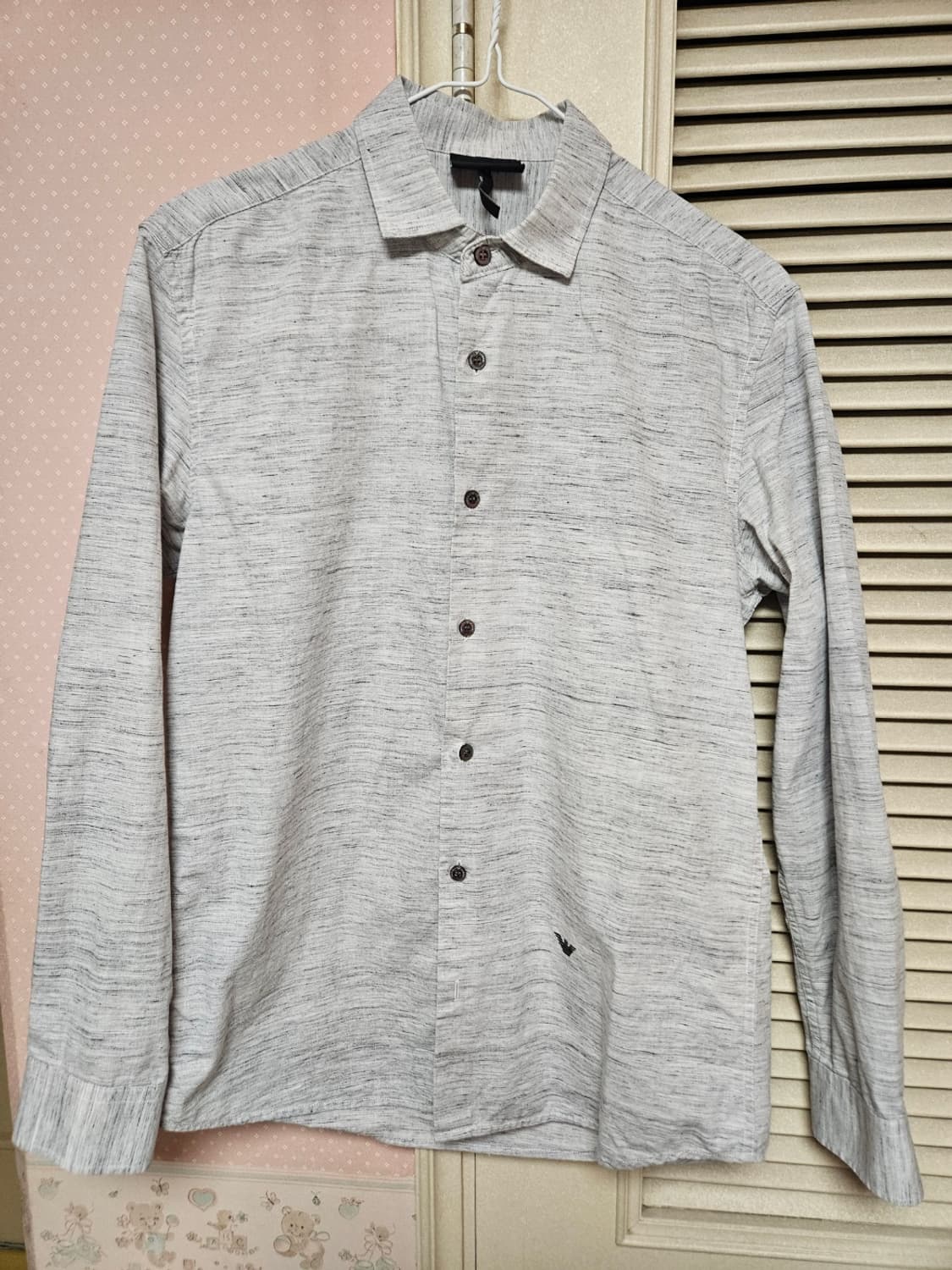 엠포리오 아르마니. 슬림핏 슬러브 니트 셔츠 상품이미지1