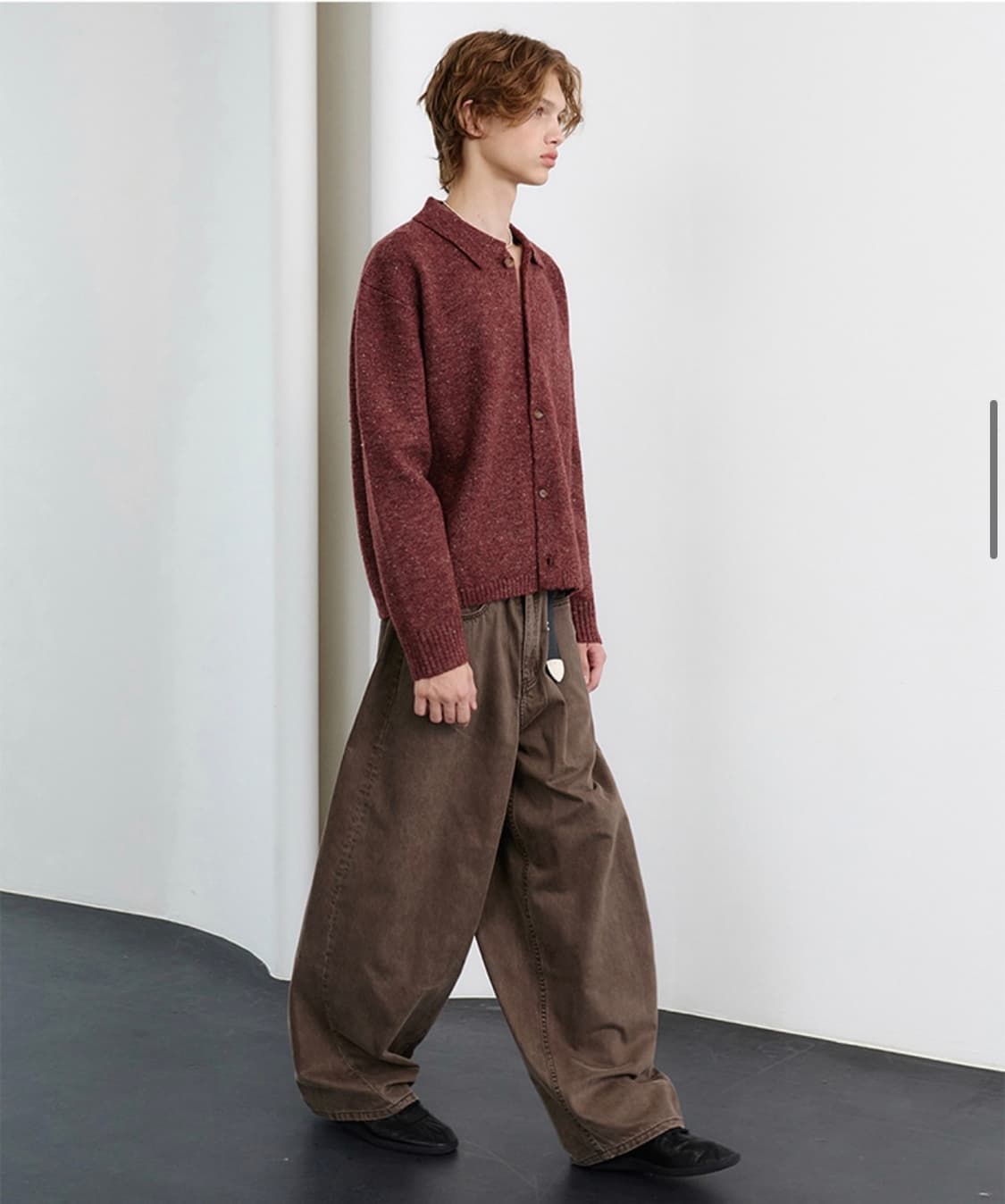 (새상품) 노운 - wide curved denim pants 상품이미지8