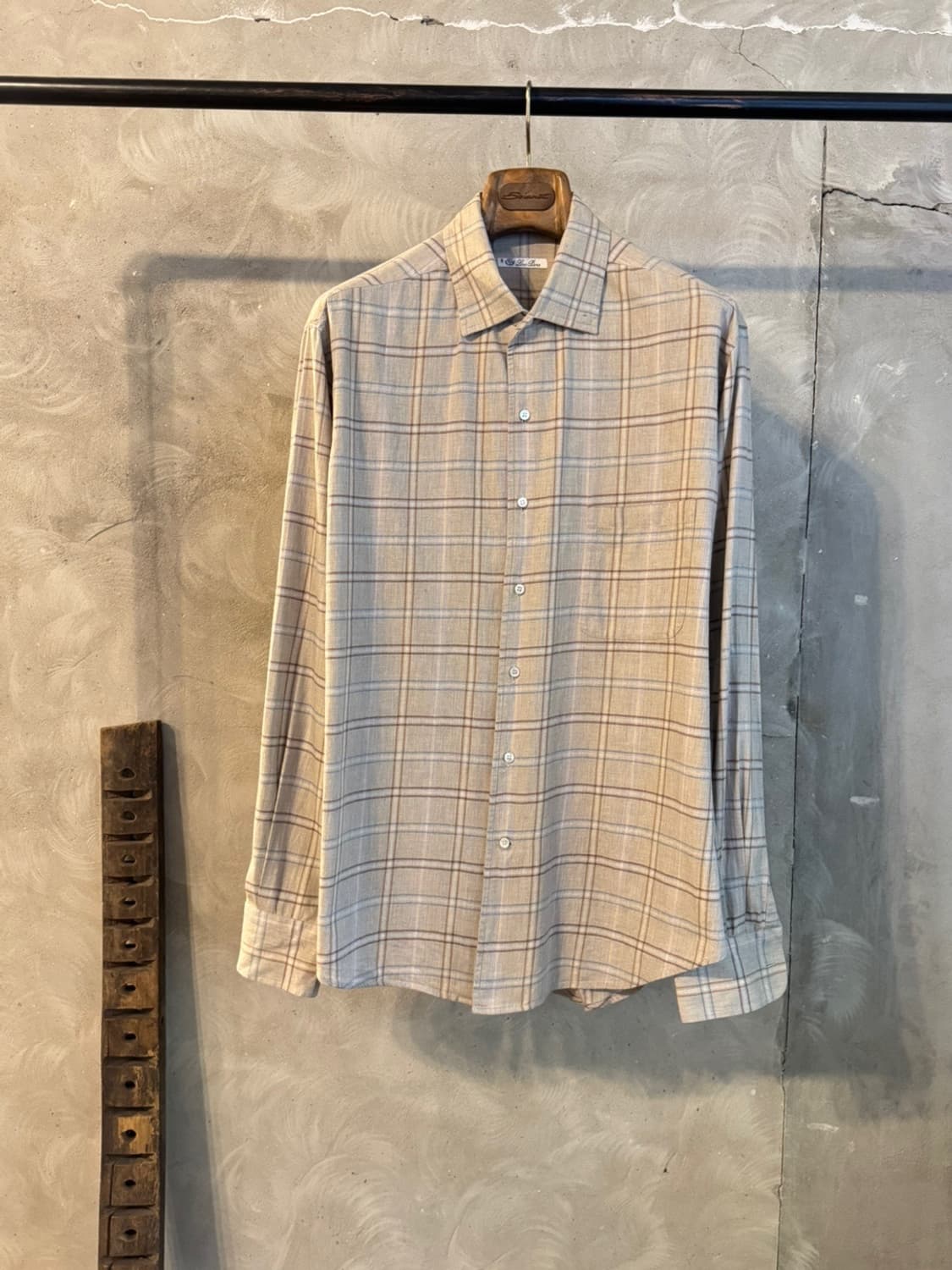 로로피아나 오픈 칼라넥 셔츠 100 상품이미지1