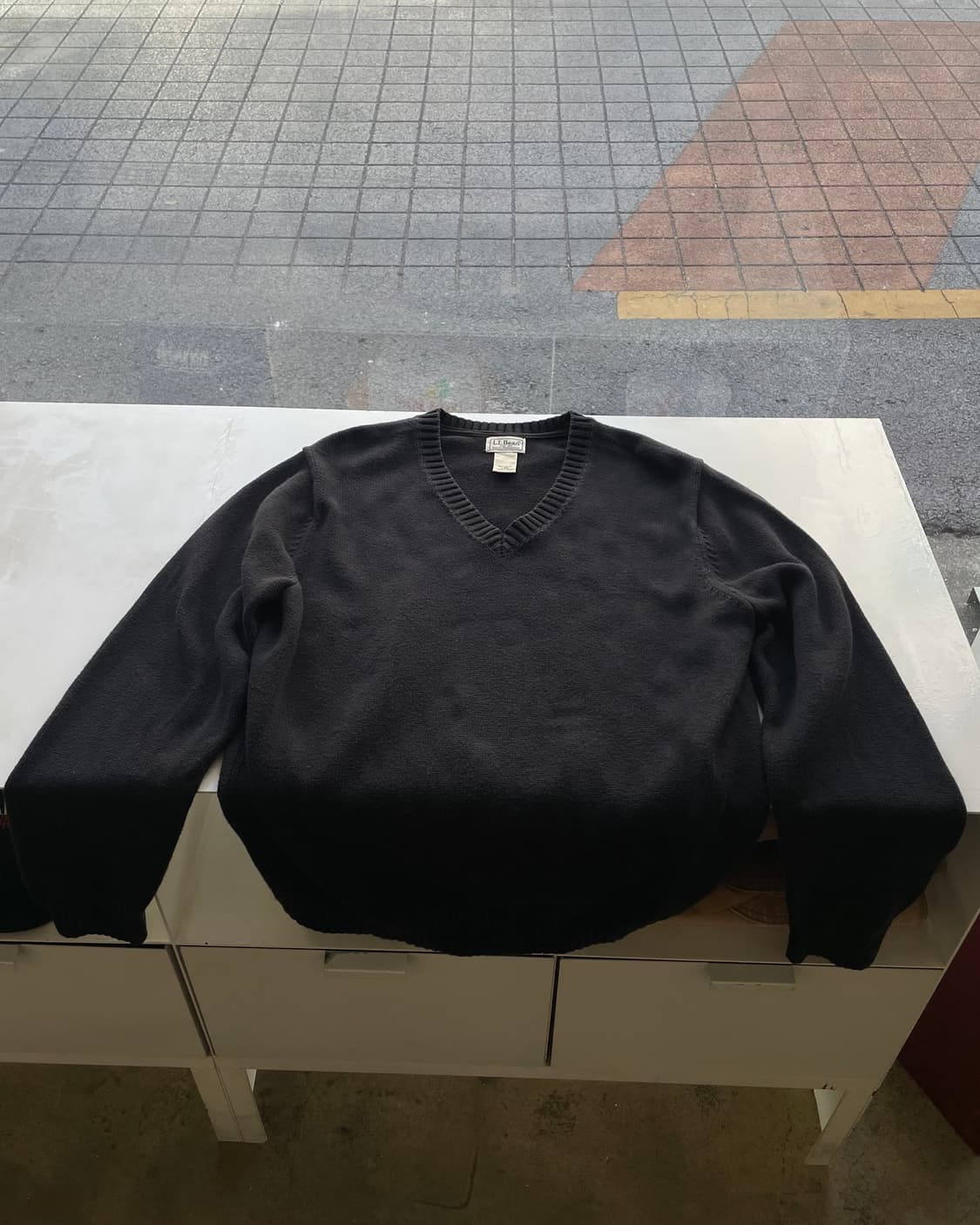 L.L. Bean V-neck cotton sweater 엘엘빈 브이넥 상품이미지6