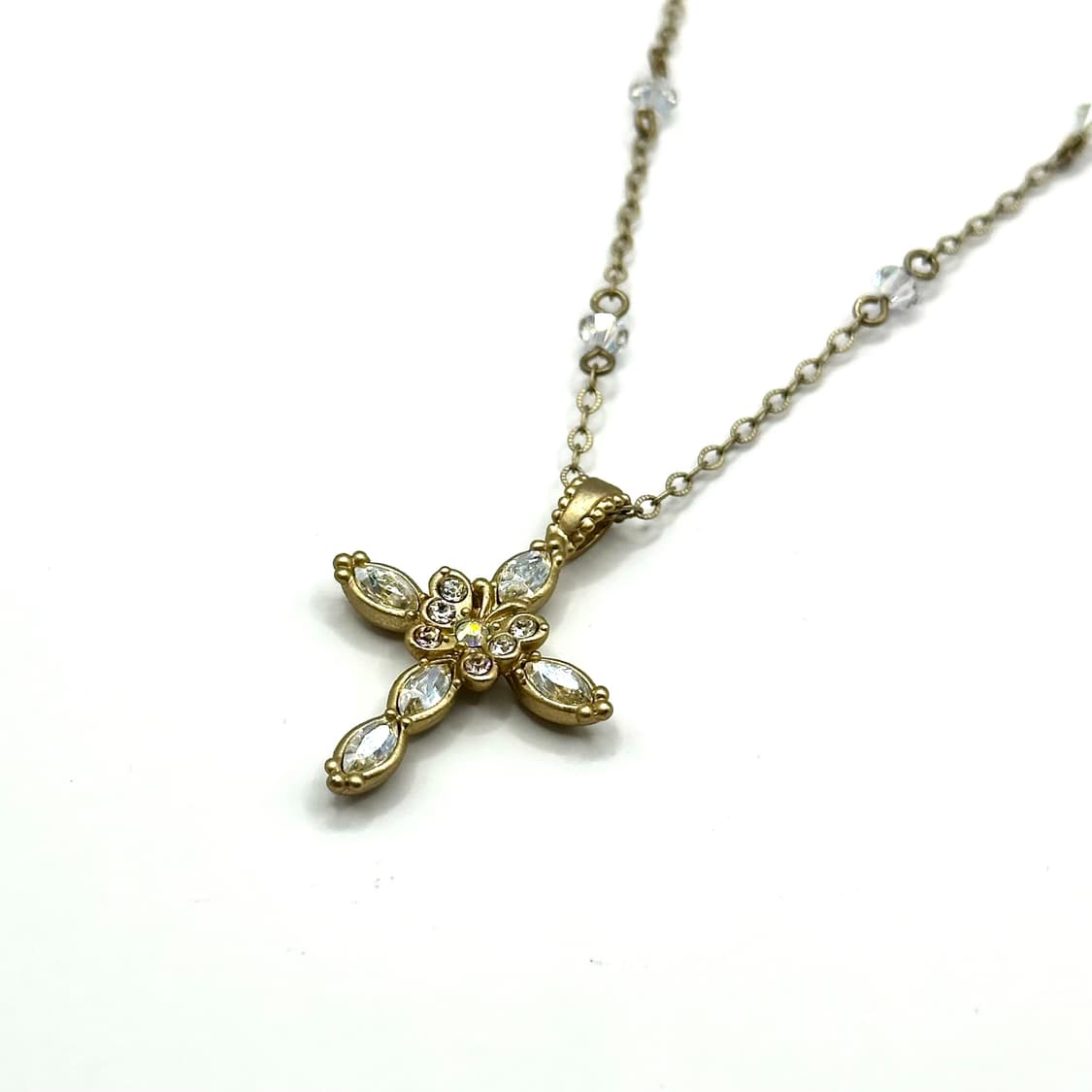 Annasui light gold butterfly cross 상품이미지1