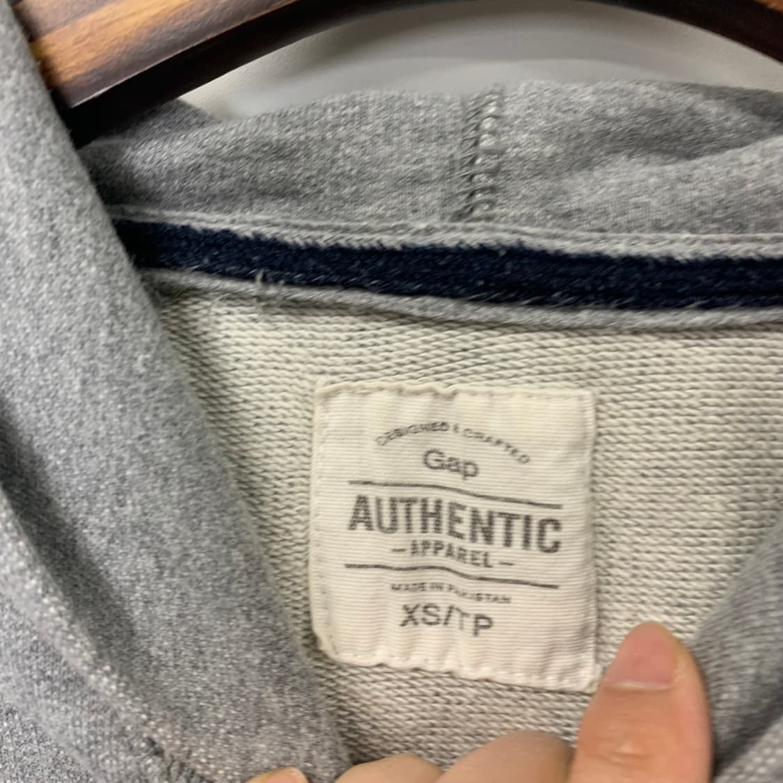 Gap 갭 성조기 그레이 후드티 상품이미지6