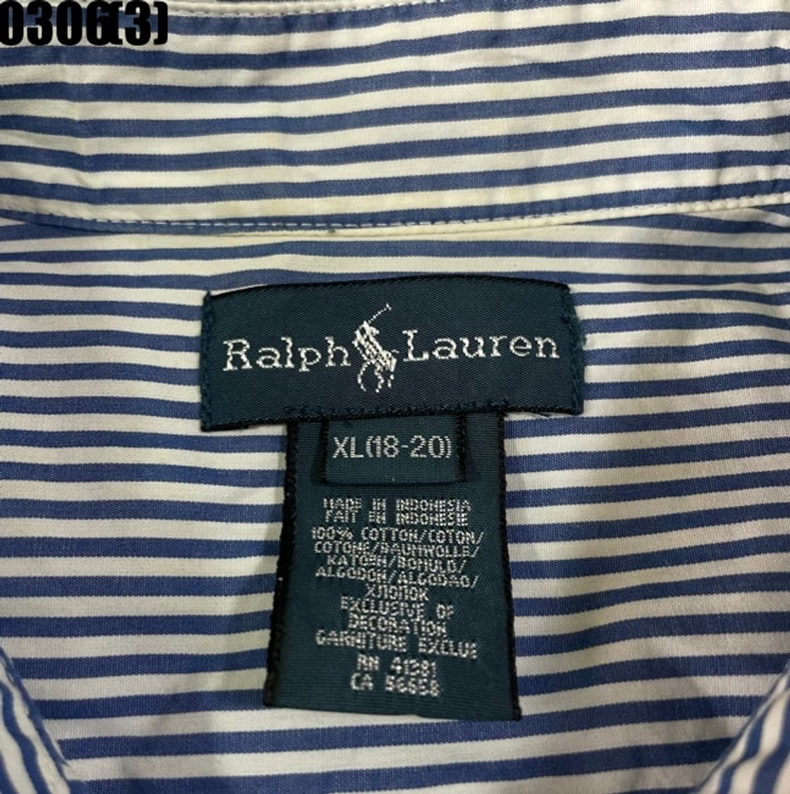 랄프로렌 스트라이프 긴팔 셔츠 상품이미지3