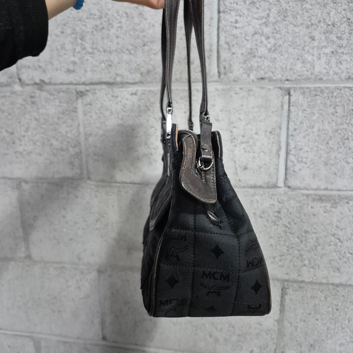 올드 MCM 빈티지 모노그램 비세토스 숄더백 y2k 상품이미지6