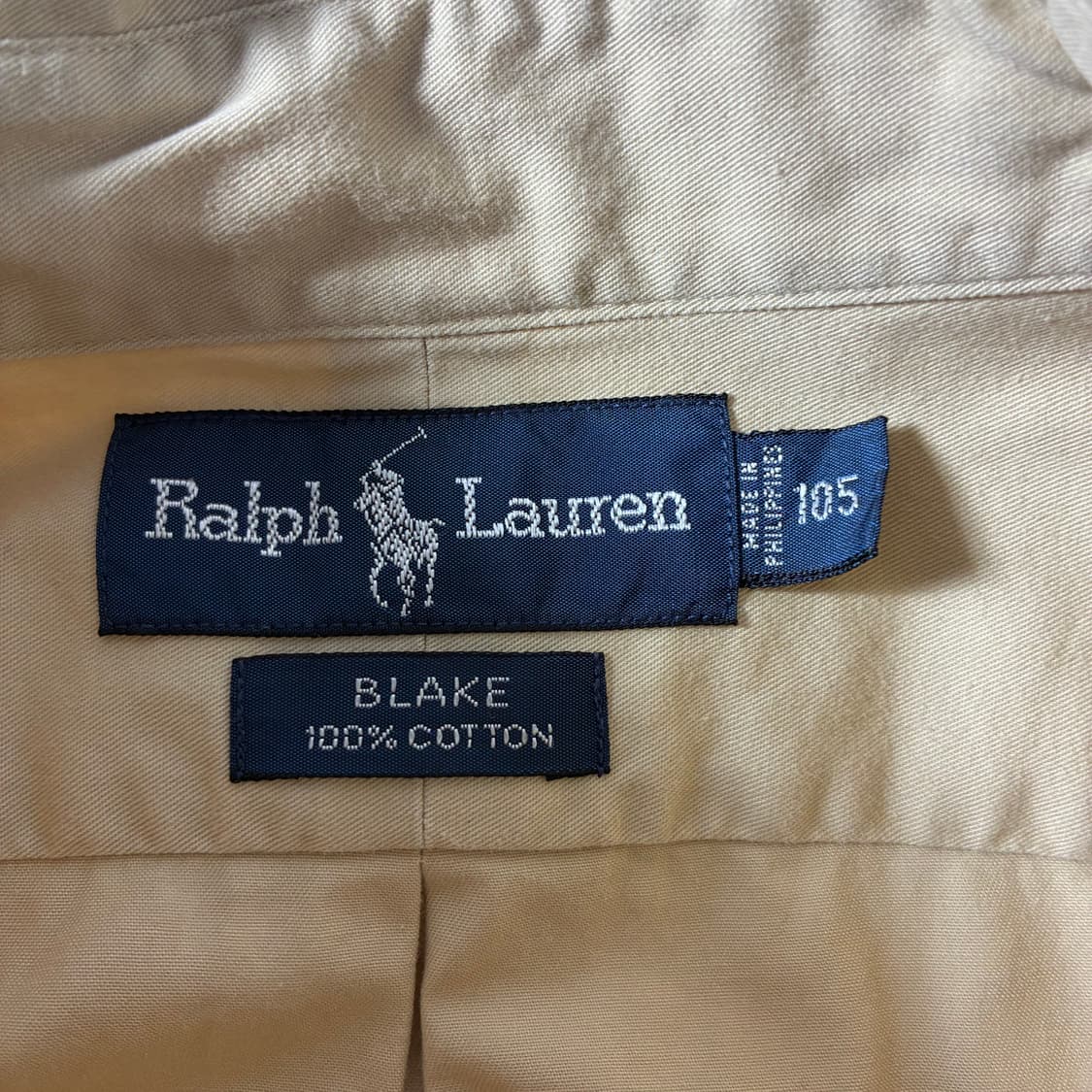 Polo  폴로 랄프로렌 자수 코튼 베이지 반팔 셔츠   상품이미지4