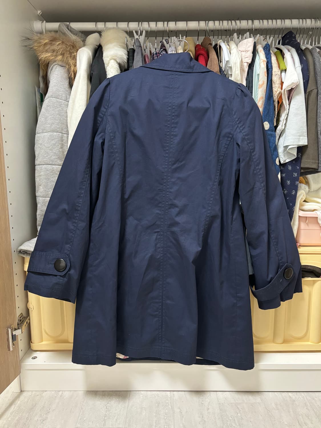 세실맥비 네이비 롱코트 갸루 상품이미지2