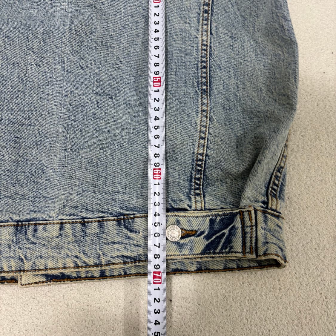 L 자라 연청 데님 트러커 자켓 1210-1 상품이미지7