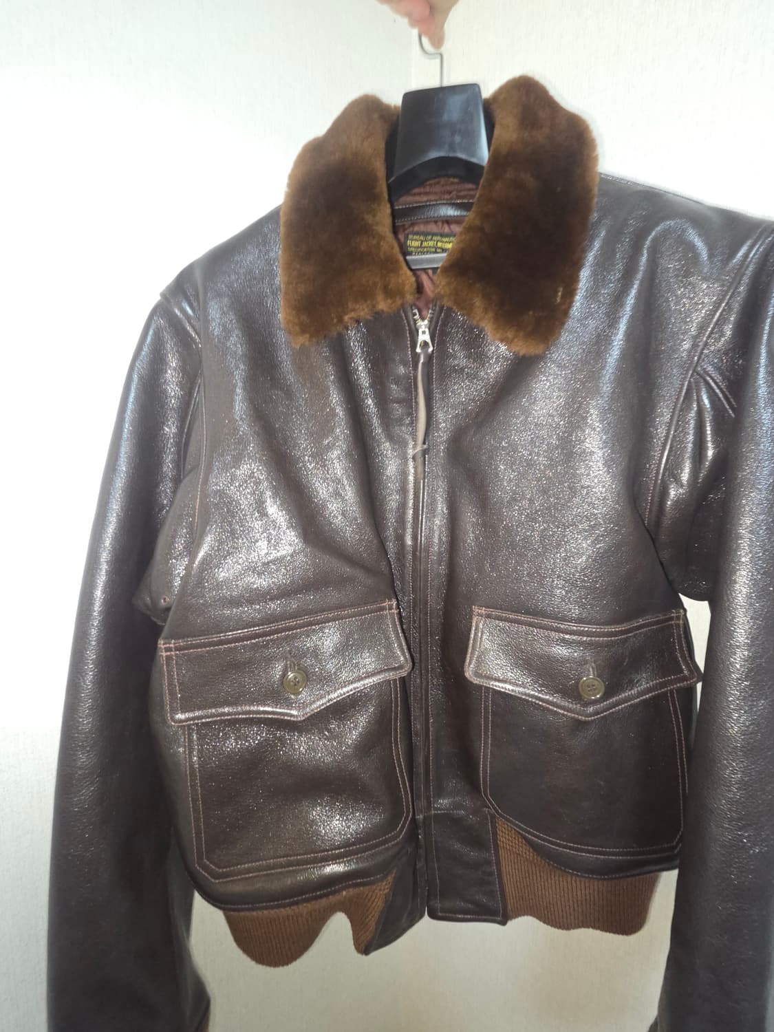 아카펠라클로딩  G-1 자켓 44size/고트스킨 26fw 상품이미지3