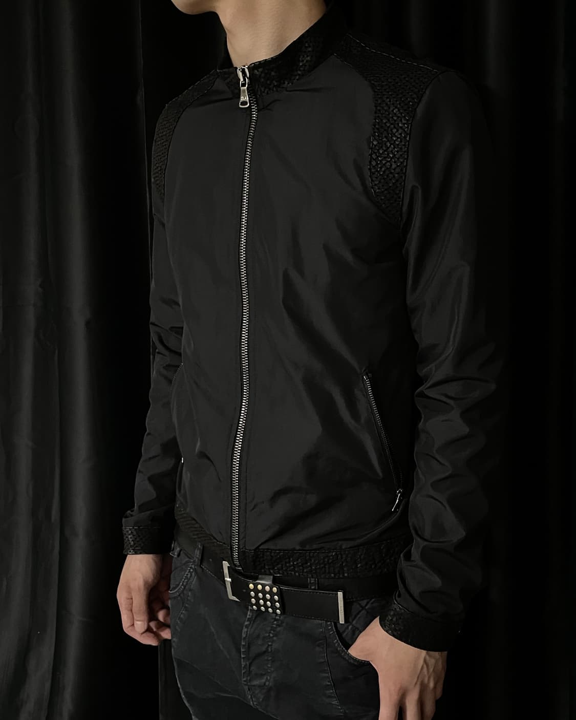 Daniele Alessandrini Nylon/Leather Jk 상품이미지2