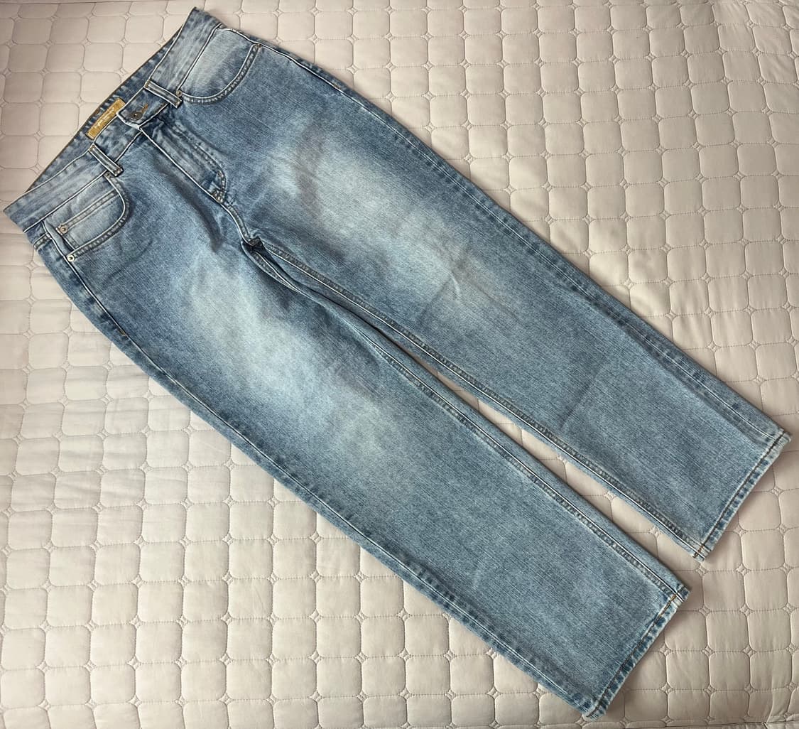 프리즘웍스 OG 와이드 데님 팬츠 라이트 블루 M  상품이미지1