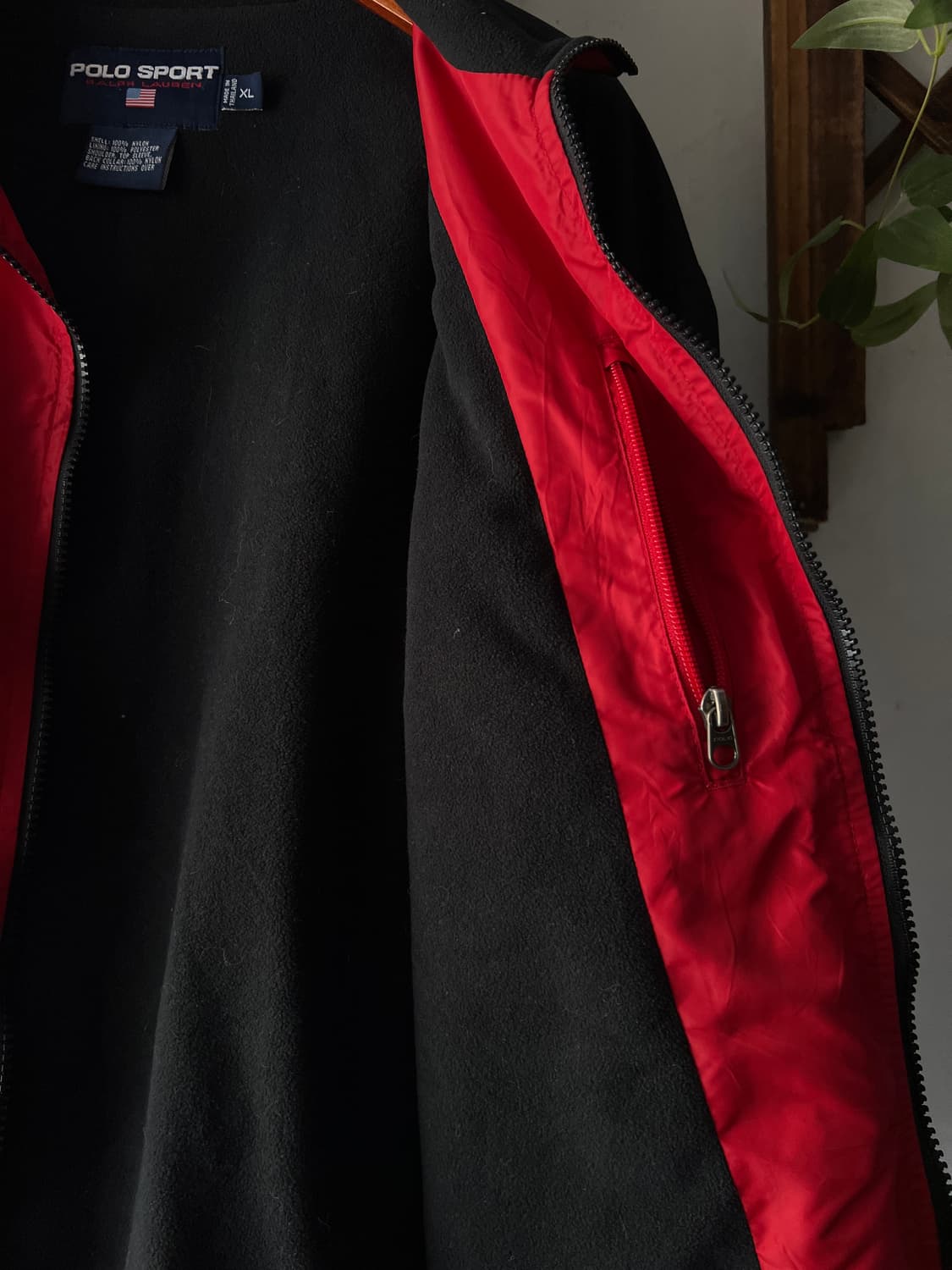 [XL]90's 폴로스포츠 USA 나일론 플리스 웜업 자켓 상품이미지7