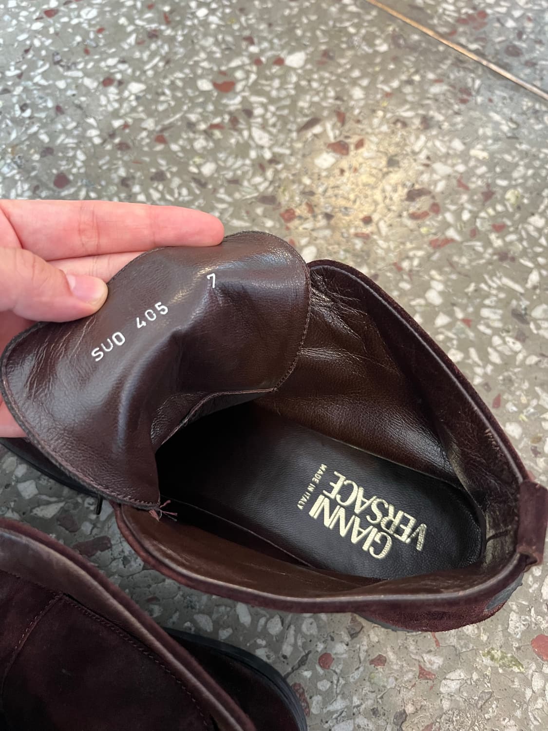 지아니 베르사체 메두사 스웨이드 목토 부츠 상품이미지7