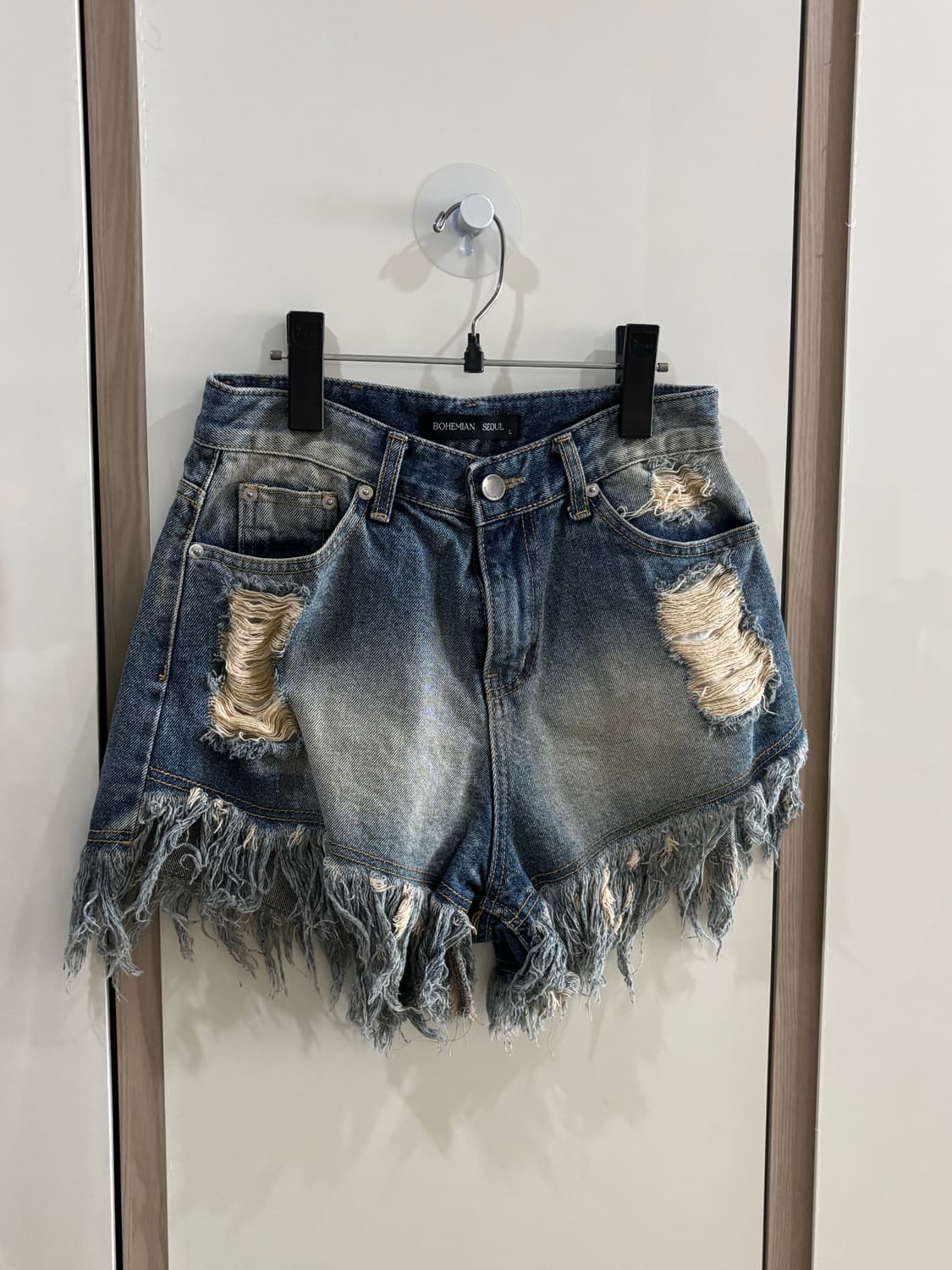 보헤미안서울 데님 숏팬츠 L 상품이미지1