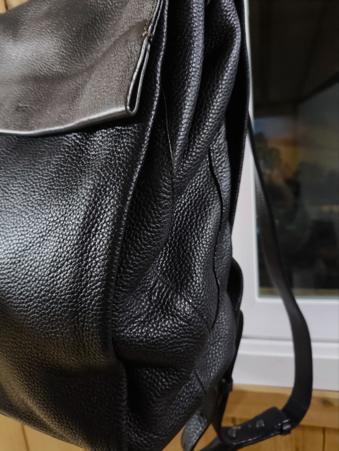 구호 투톤 레더 백팩 상품이미지4