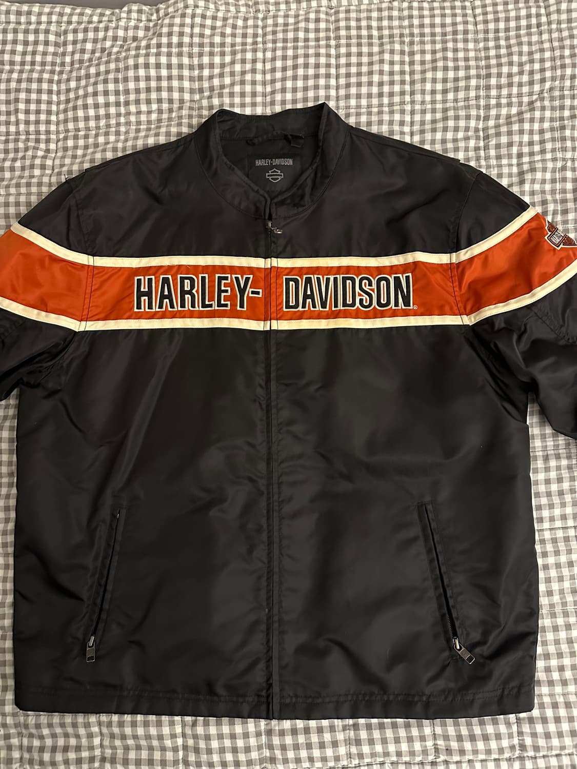 할리데이비슨 블랙 레이싱 자켓 상품이미지1