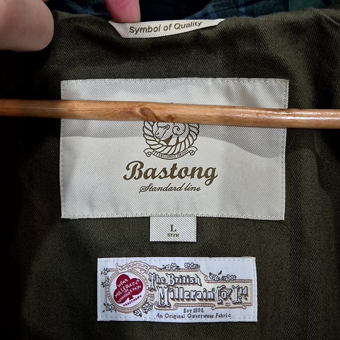 바스통 타탄체크 야상 자켓 상품이미지7