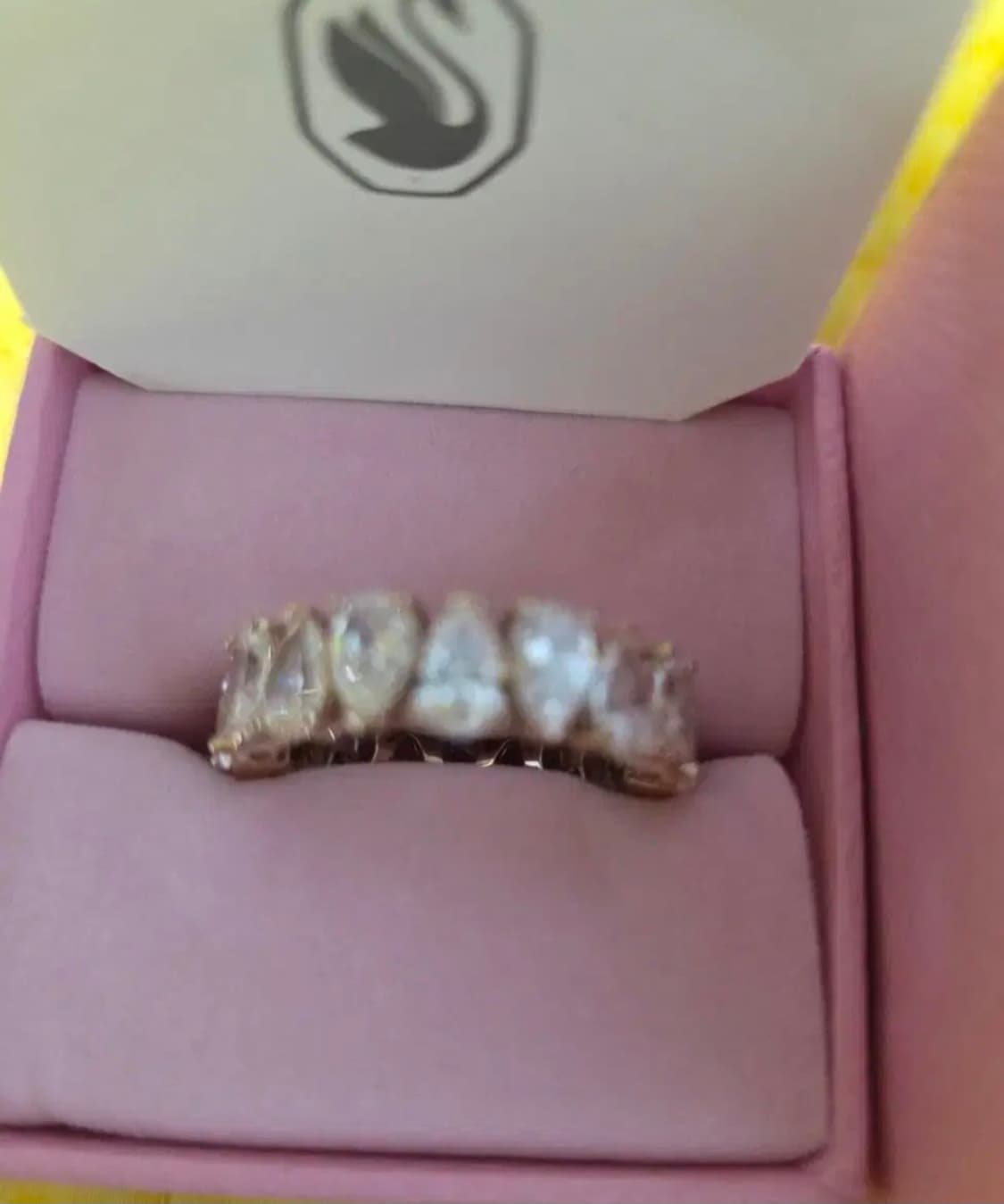 새제품)스와로브스키 피어컷 반지 58호 정품 상품이미지8