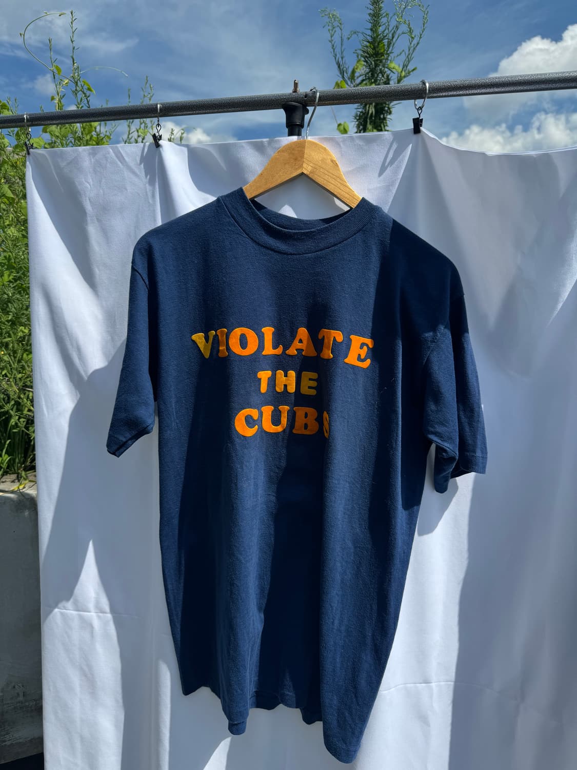 90s USA VIOLATE THE CUBS 빈티지 티 L 상품이미지3