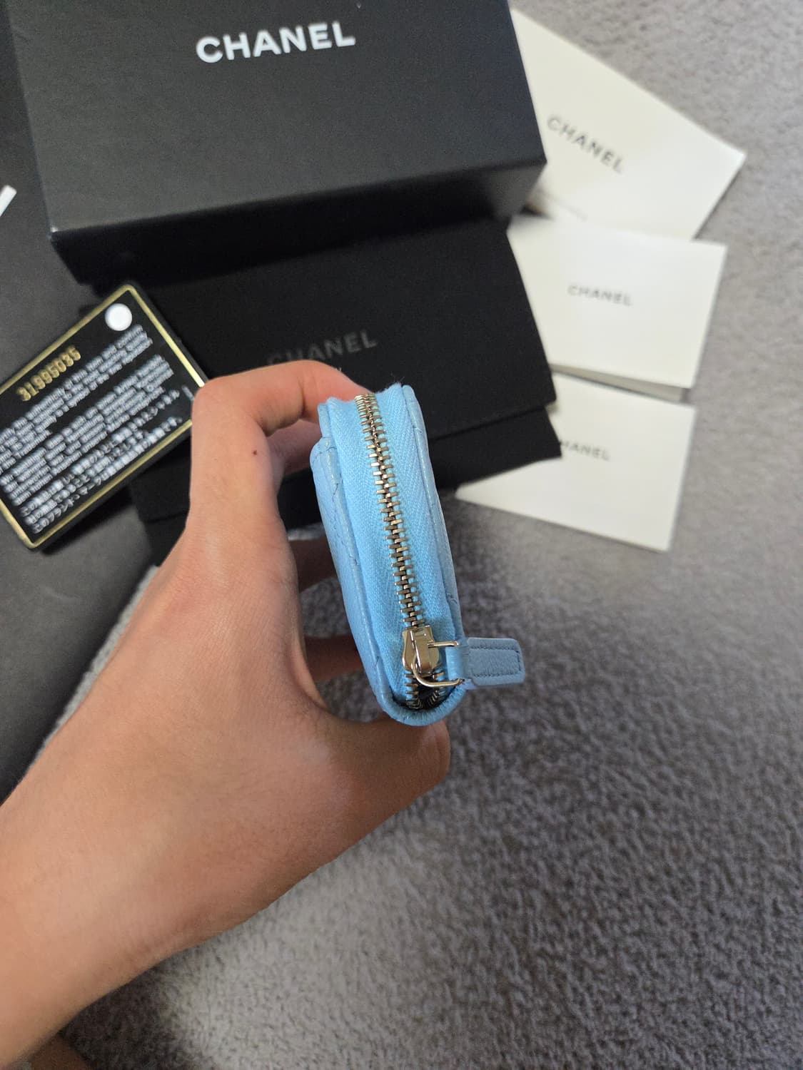 [정품/풀구성] 샤넬 CC 로고 클래식 캐비어 코인 카드지갑 상품이미지3