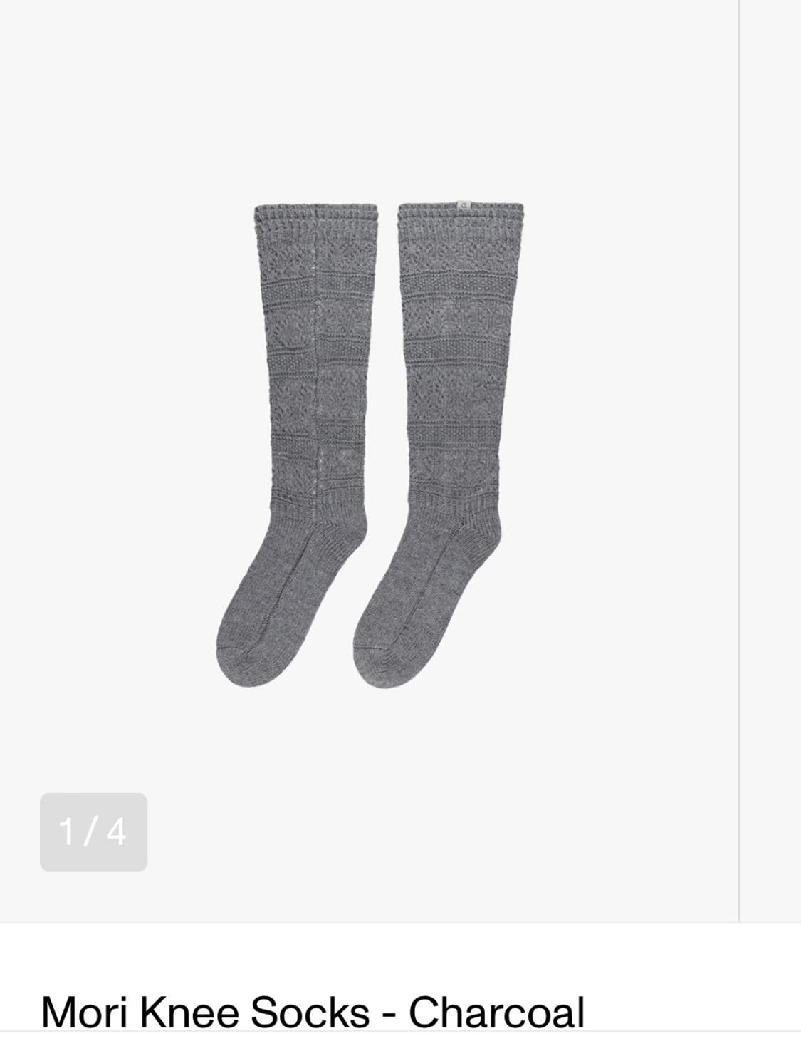 코이세이오 mori knee socks 회색 상품이미지1