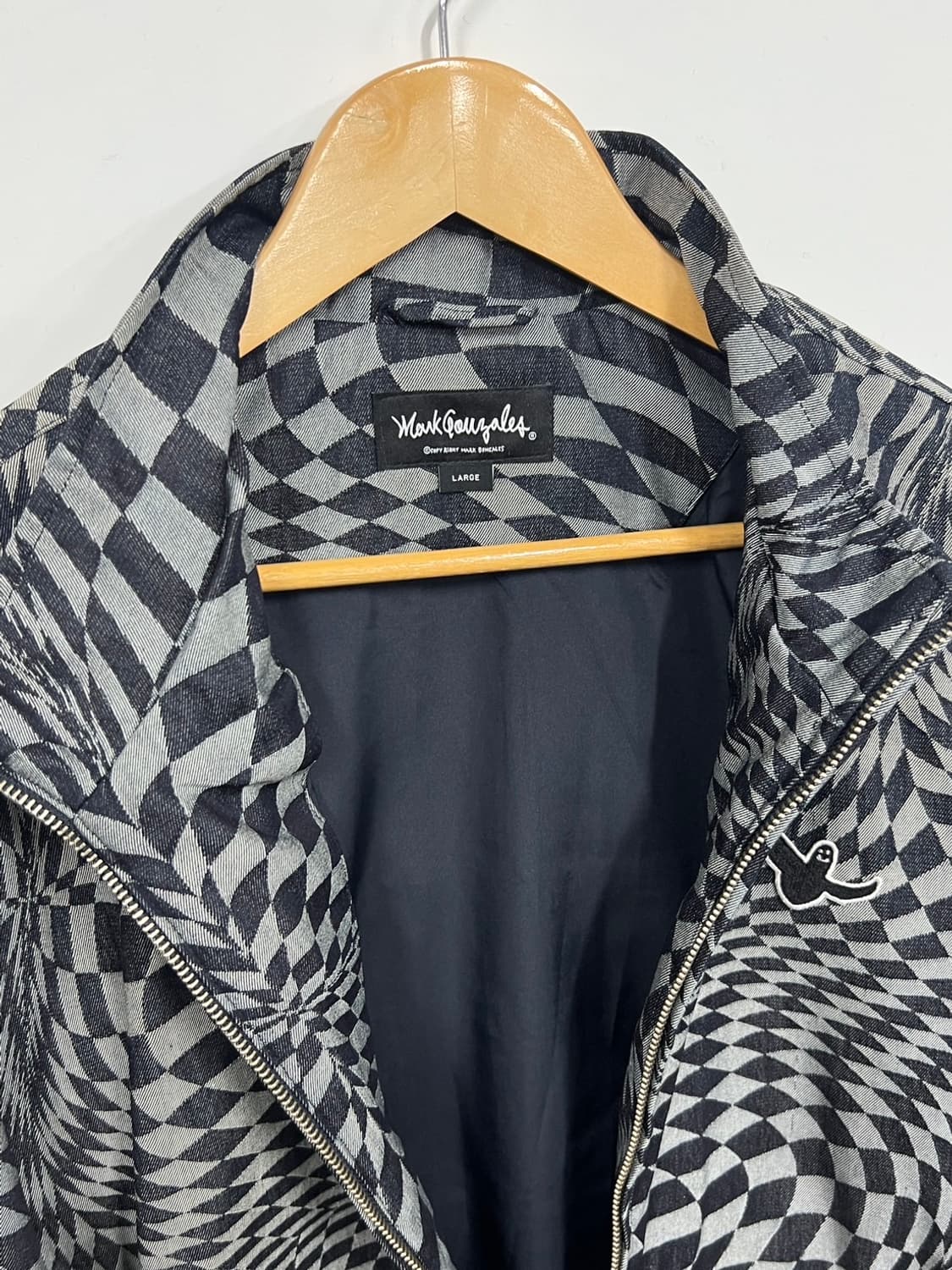 마크곤잘레스 체크 패턴 백로고 프린팅 자켓 상품이미지5