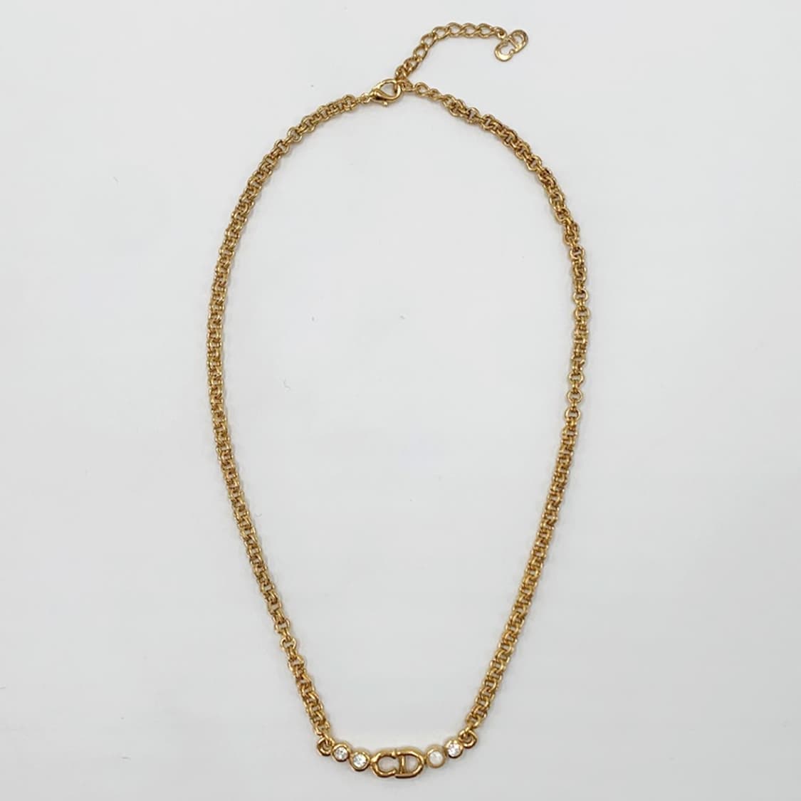 크리스찬 디올 CD 체인 링크 큐빅 목걸이 NO.30 상품이미지4