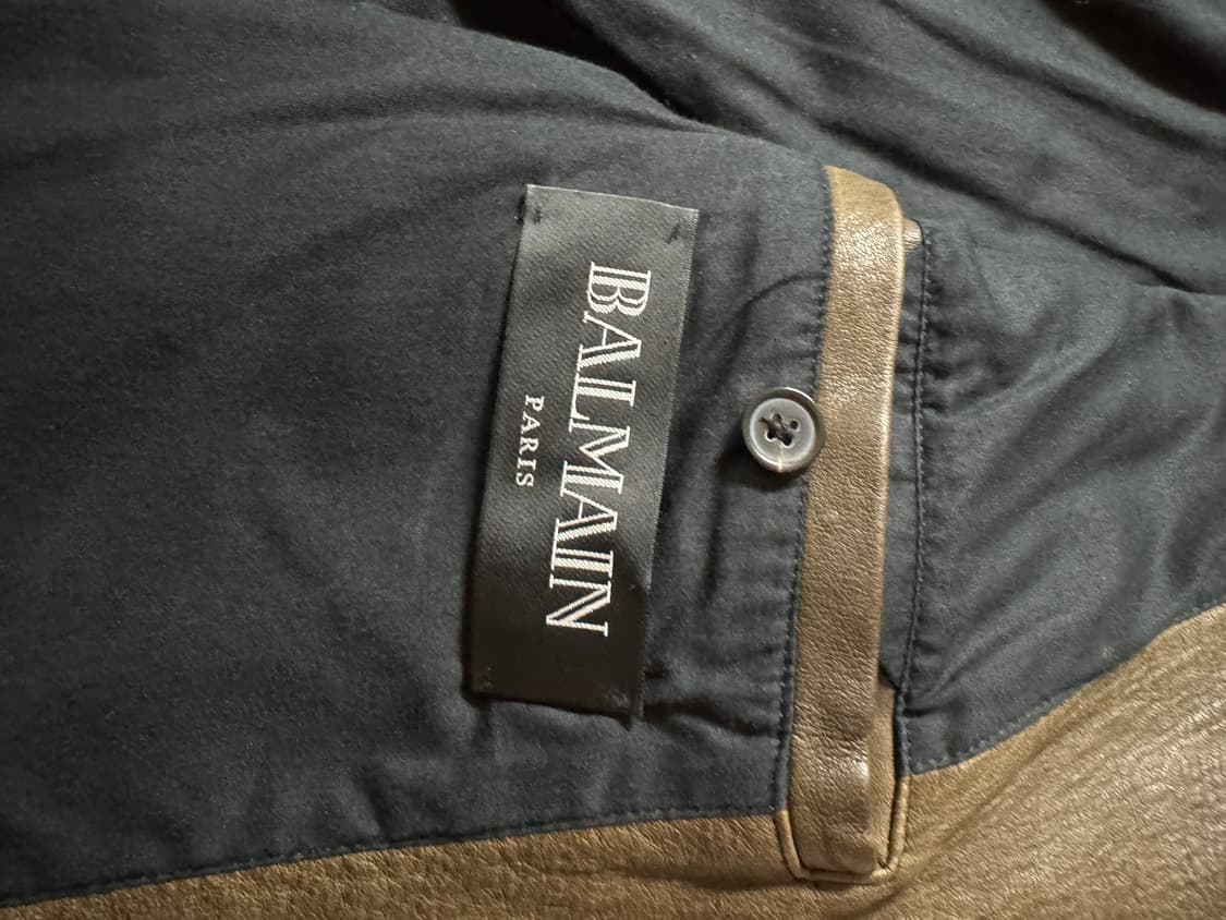 13ss 발망 balmain 가죽 라이더 자켓 상품이미지5
