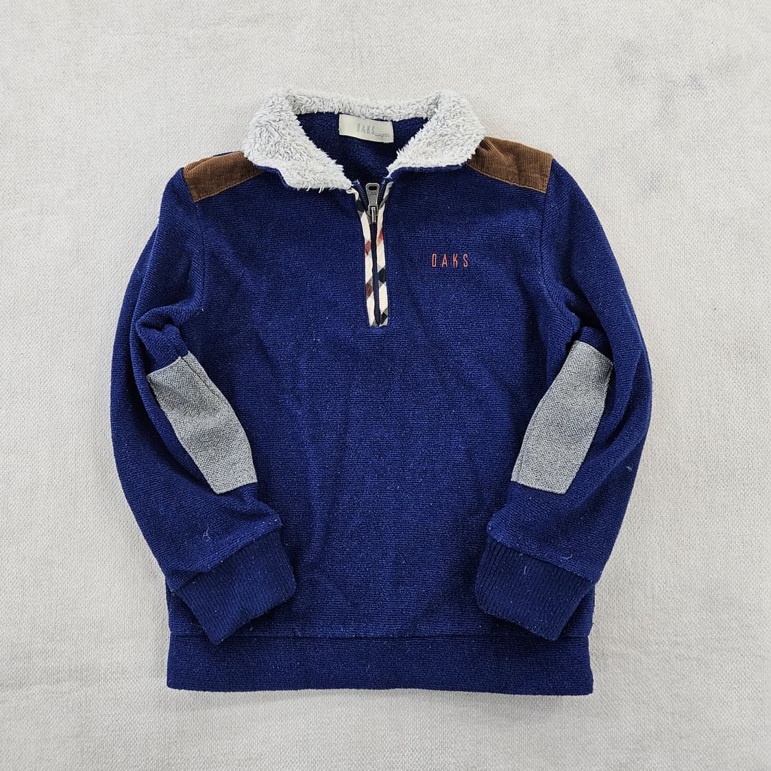 [110(5Y)] 닥스 키즈 기모 후리스 반집업 티셔츠 0116Y1 상품이미지2