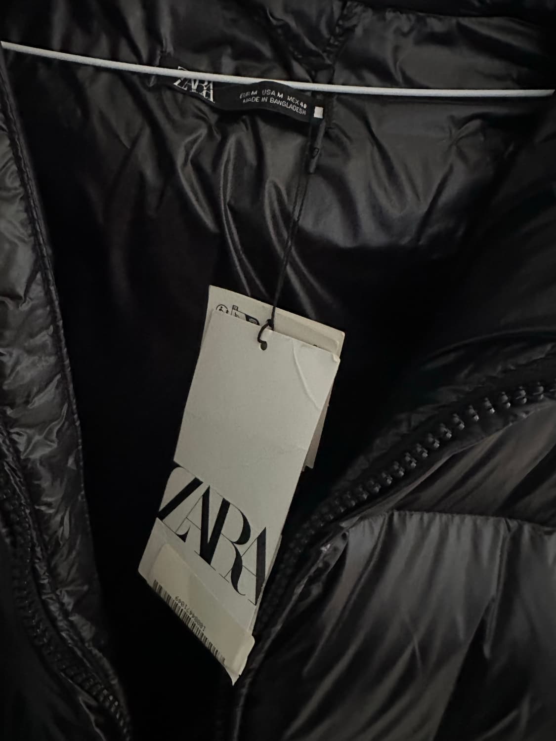 자라 유광 패딩 상품이미지4